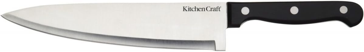 Detalle de KitchenCraft KC BLUE 5-Piece Knife Set with Stainless Steel Blades and Block