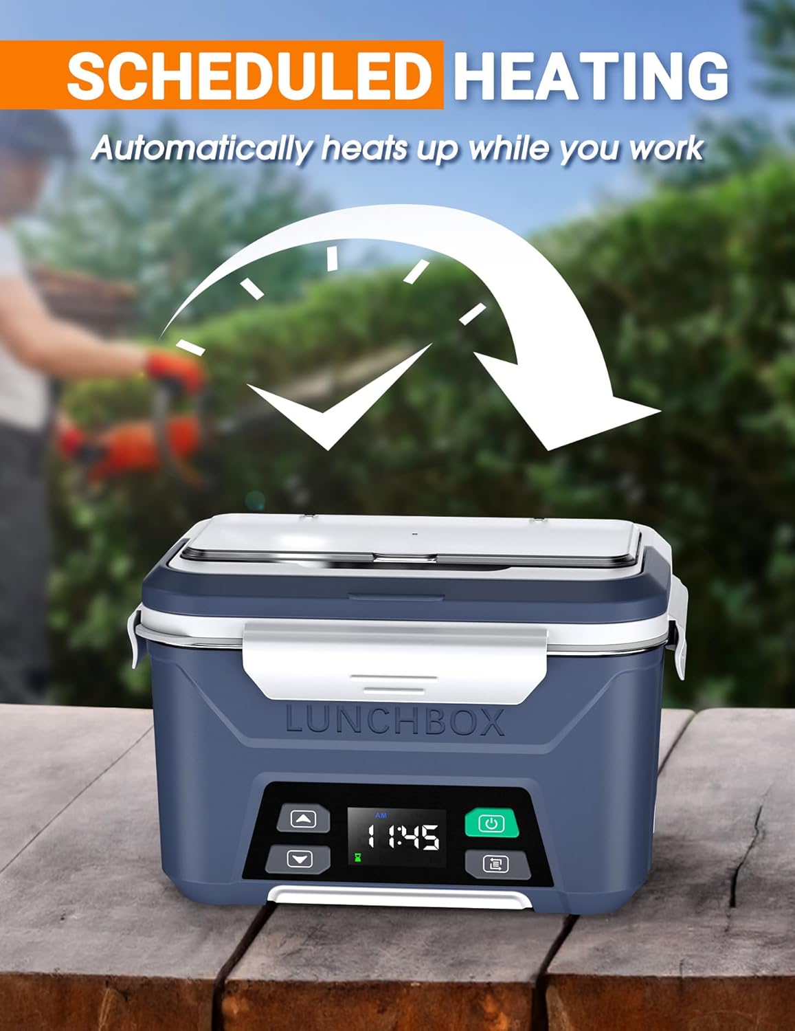 Detalle de Docusvect Rechargeable Heated Lunch Box 1.3L 🍱