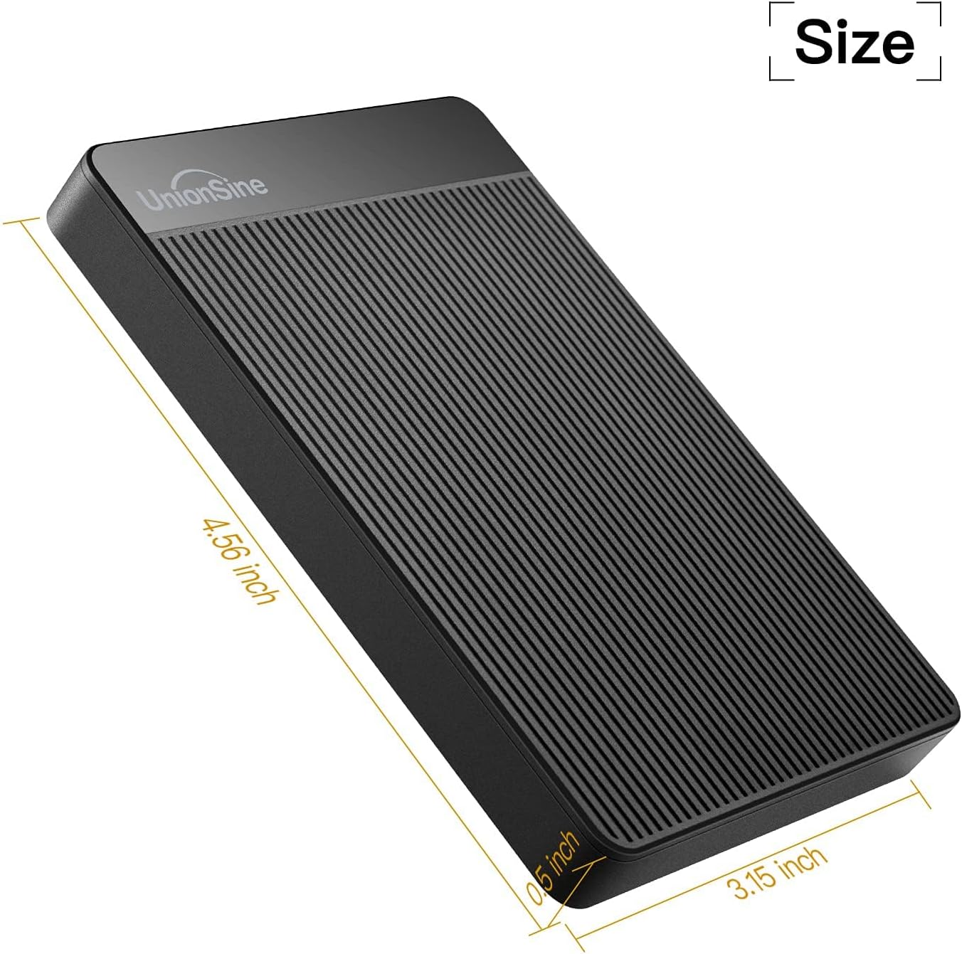 Thumbnail 2 de UnionSine Externe Festplatte 500GB ultradünn – USB 3.0, Plug & Play, kompatibel mit PC, Mac und Konsolen