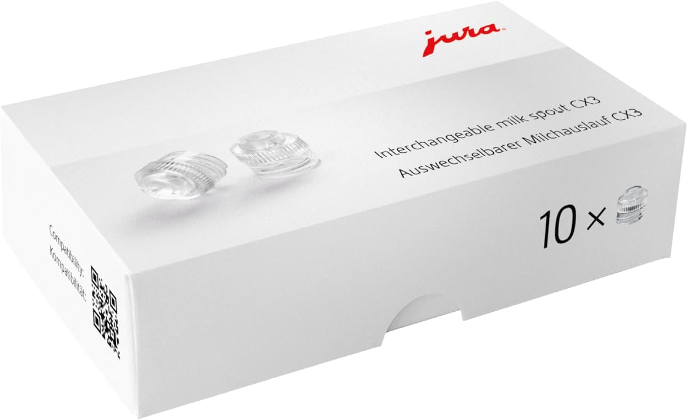 Detalle de JURA CX3 72228 Replaceable Milk Spout, Pack of 10, TÜV-Certified Hygiene