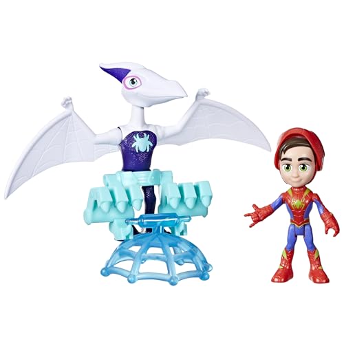 Detalle de SPIDEY AND HIS AMAZING FRIENDS Dino-Webs Figuras Spider-Man y Ghostasaurus