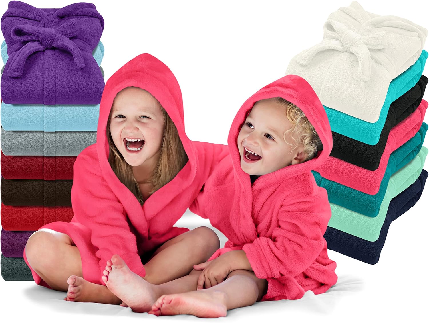 Detalle de Emily's Check peignoir enfants en polaire douce – 1522.2202
