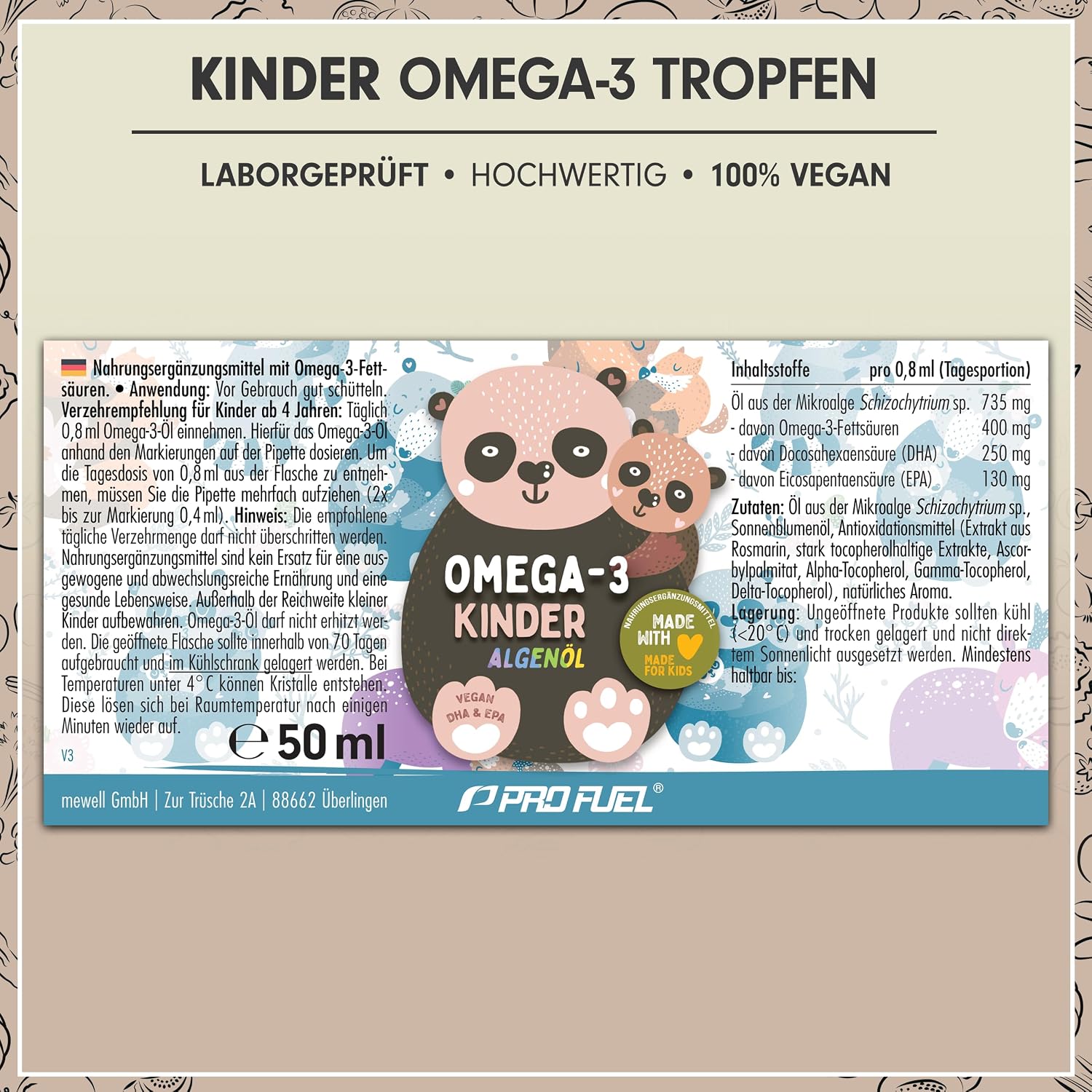 Thumbnail 5 de Omega‑3 Vegan Kinder 50 ml — 250 mg DHA