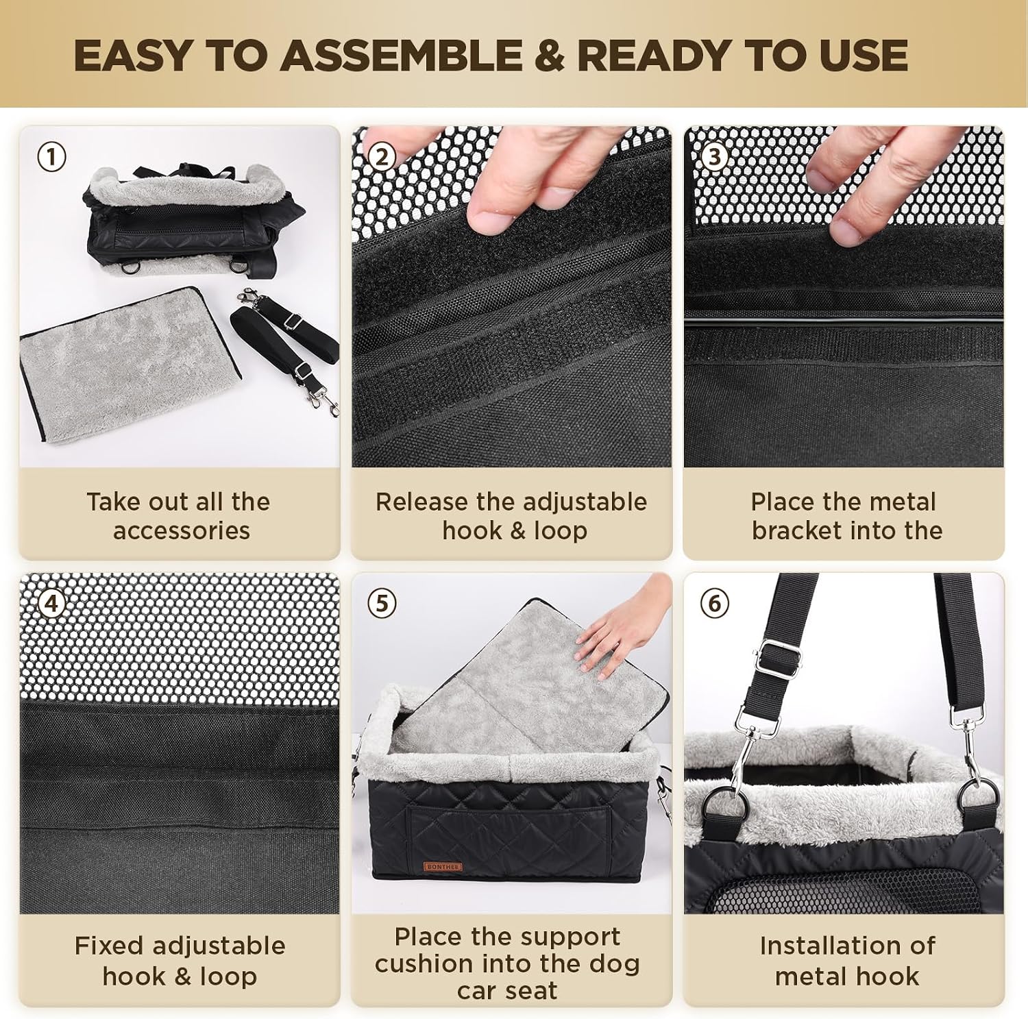 Thumbnail 5 de Dog Booster Car Seat for Small Dogs