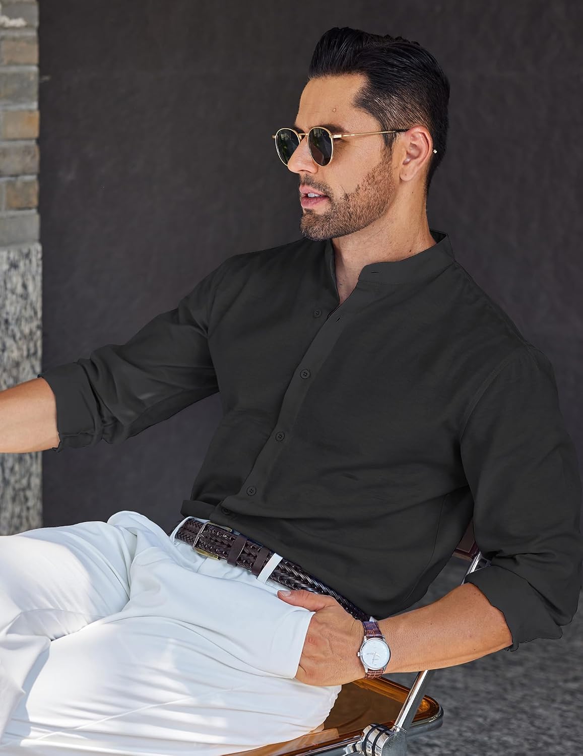 Thumbnail 4 de COOFANDY Men's Oxford Shirt