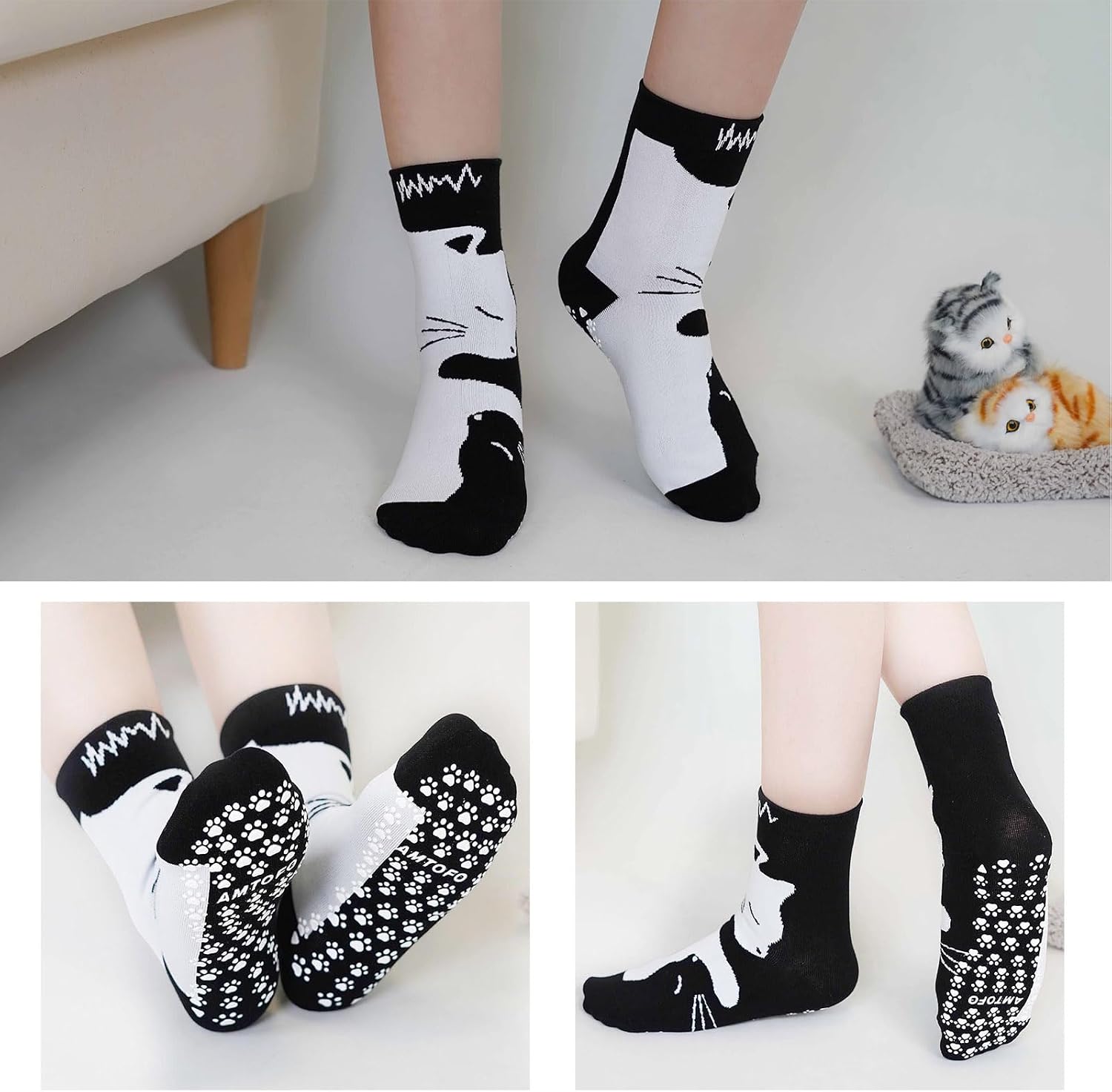 Thumbnail 5 de ZFSOCK Calzini Antiscivolo Donna 5 Paia 35-42