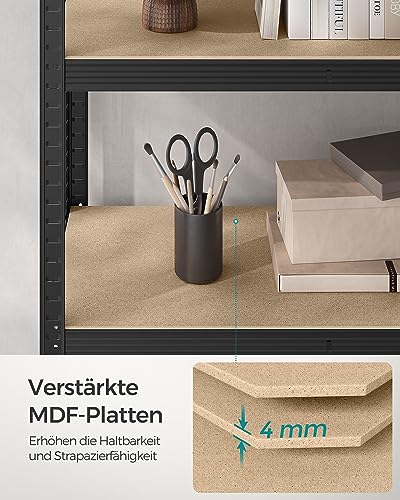 Thumbnail 7 de SONGMICS Schwerlastregal 2er-Set 90 × 40 × 180 cm – stabil, verstellbar, ideal für Keller und Garage