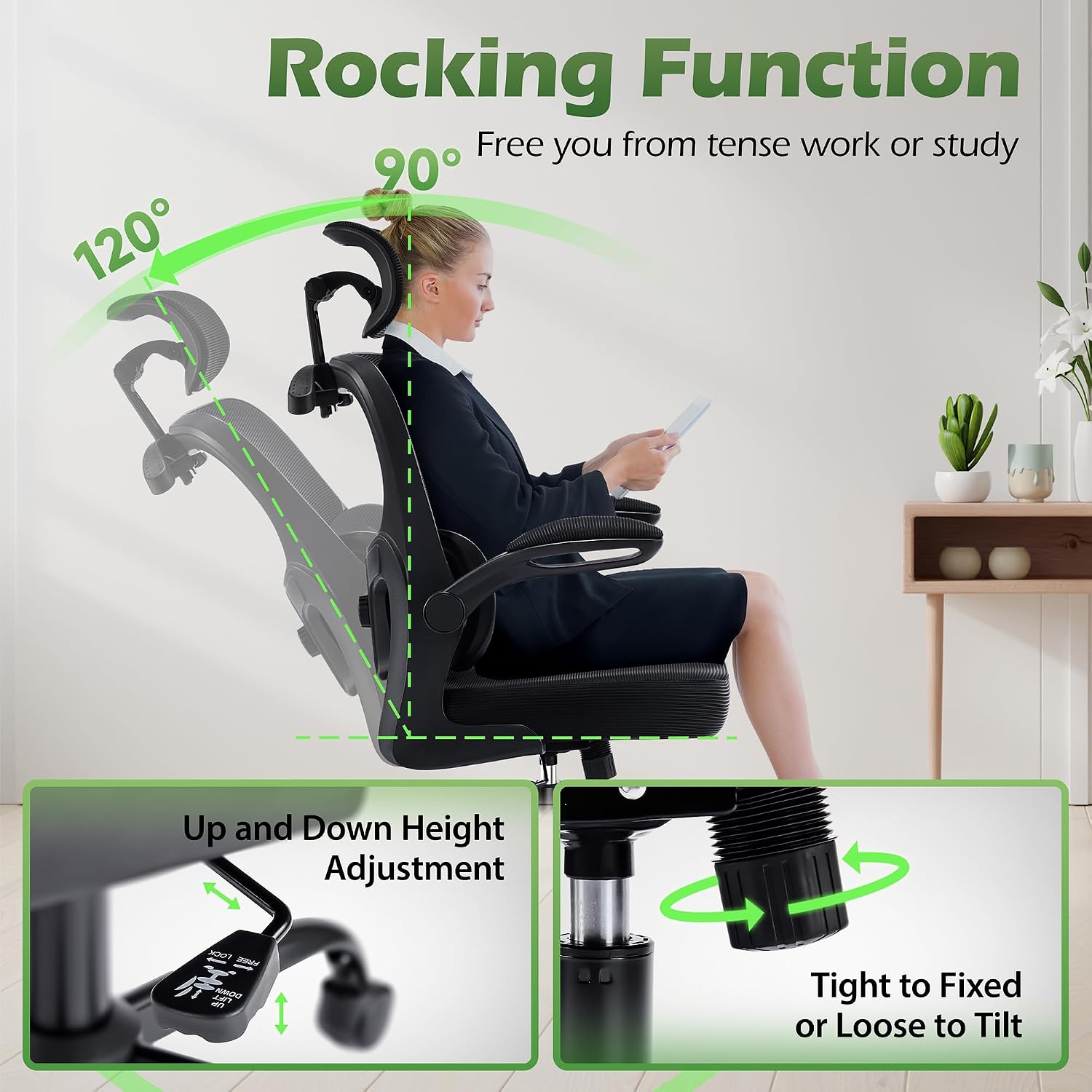 Thumbnail 6 de AreShark Office Chair Ergonomic 300 lb