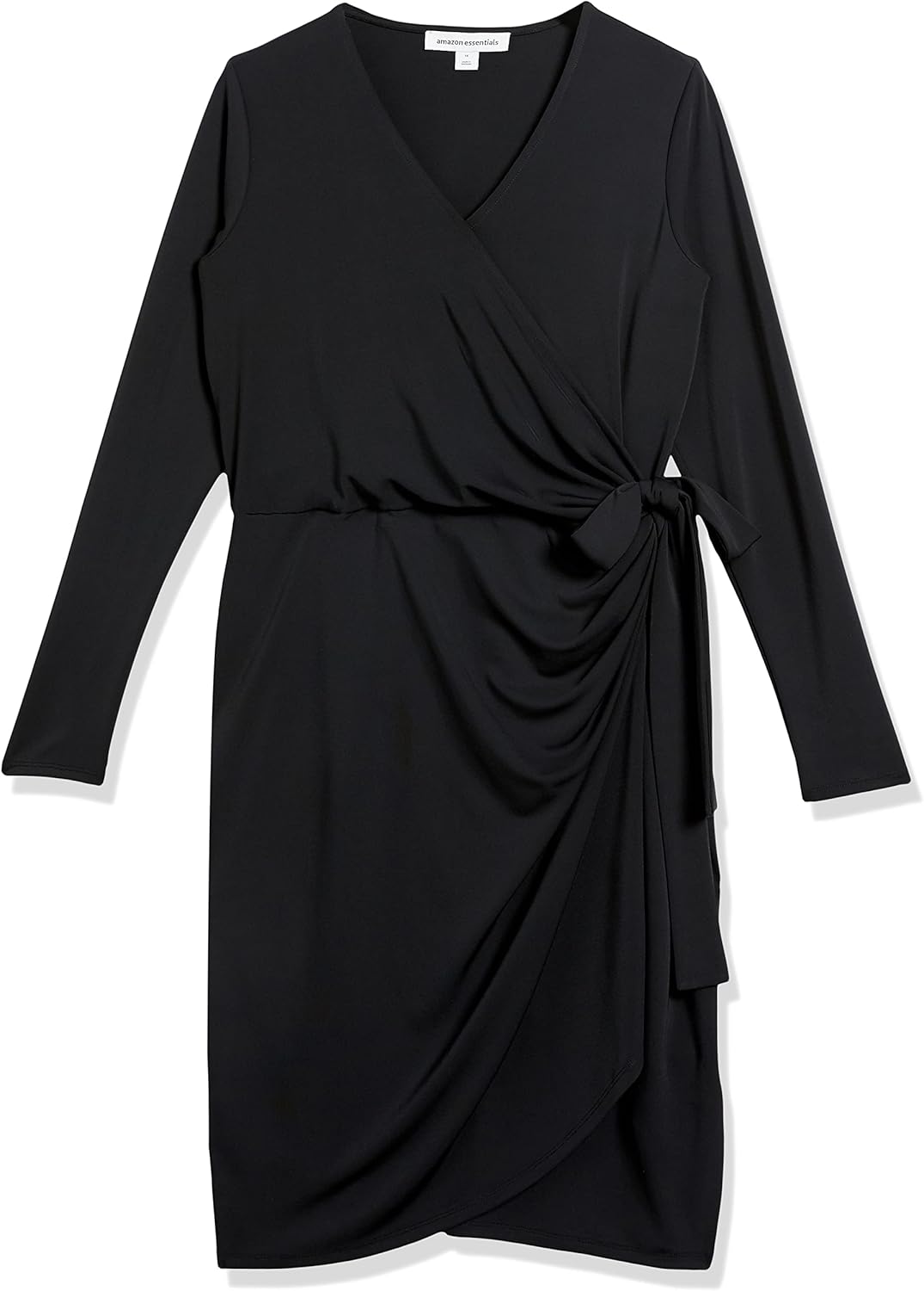 Thumbnail 6 de Amazon Essentials Damen klassisches Wickelkleid mit langen Ärmeln (bis Übergröße)