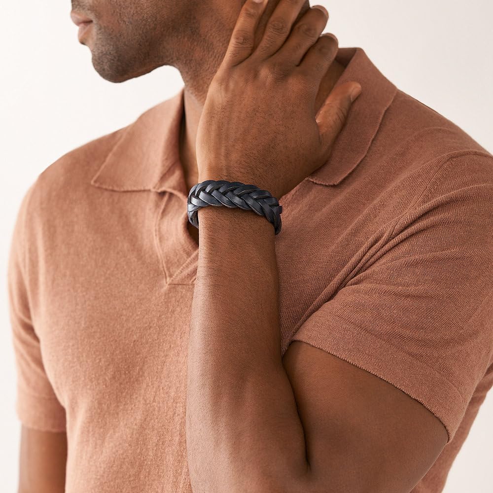 Thumbnail 2 de Fossil bracelet cuir multibrins pour hommes