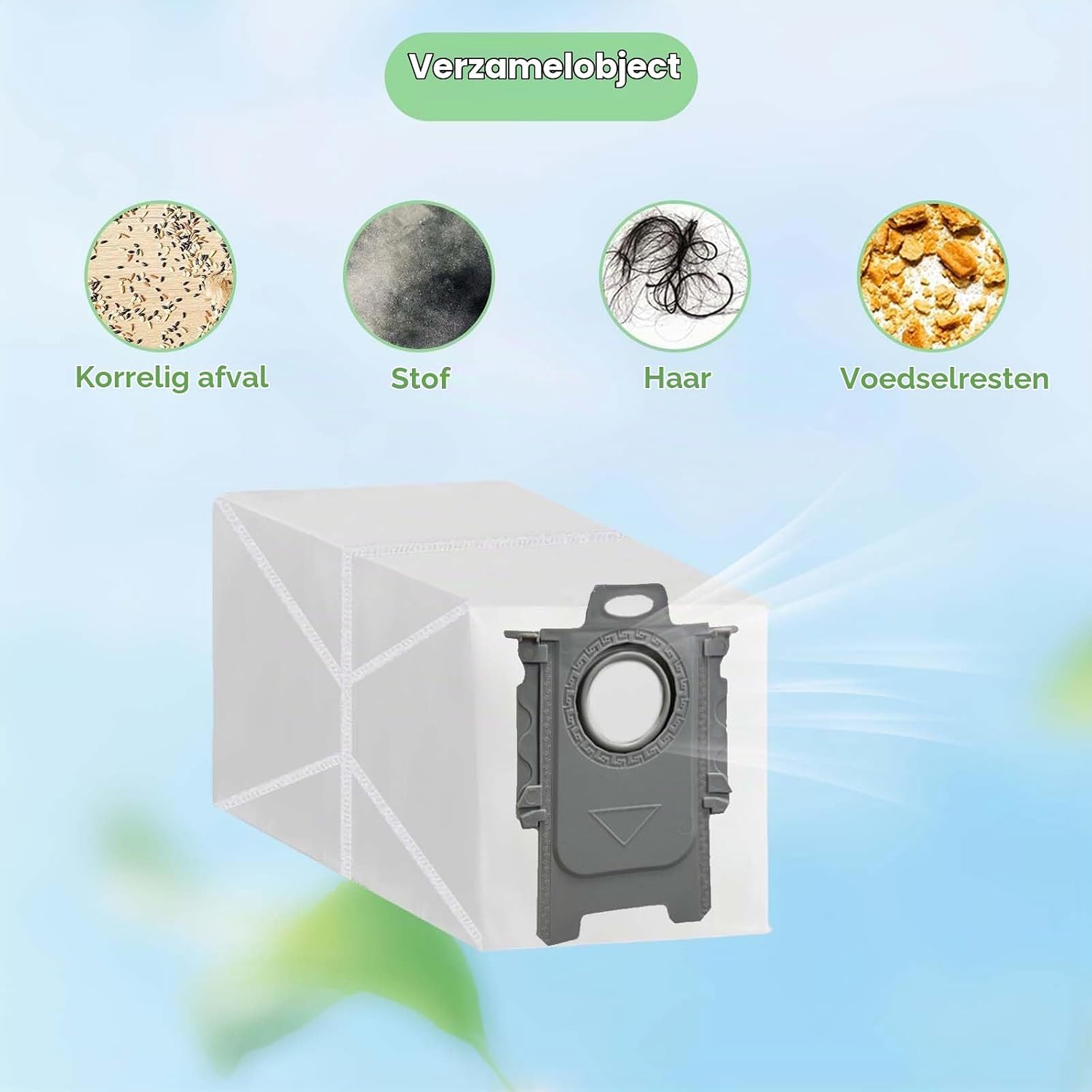 Thumbnail 4 de WAIKAS stofzakken voor Roborock Qrevo, QV, Saros en S8, 20 stuks
