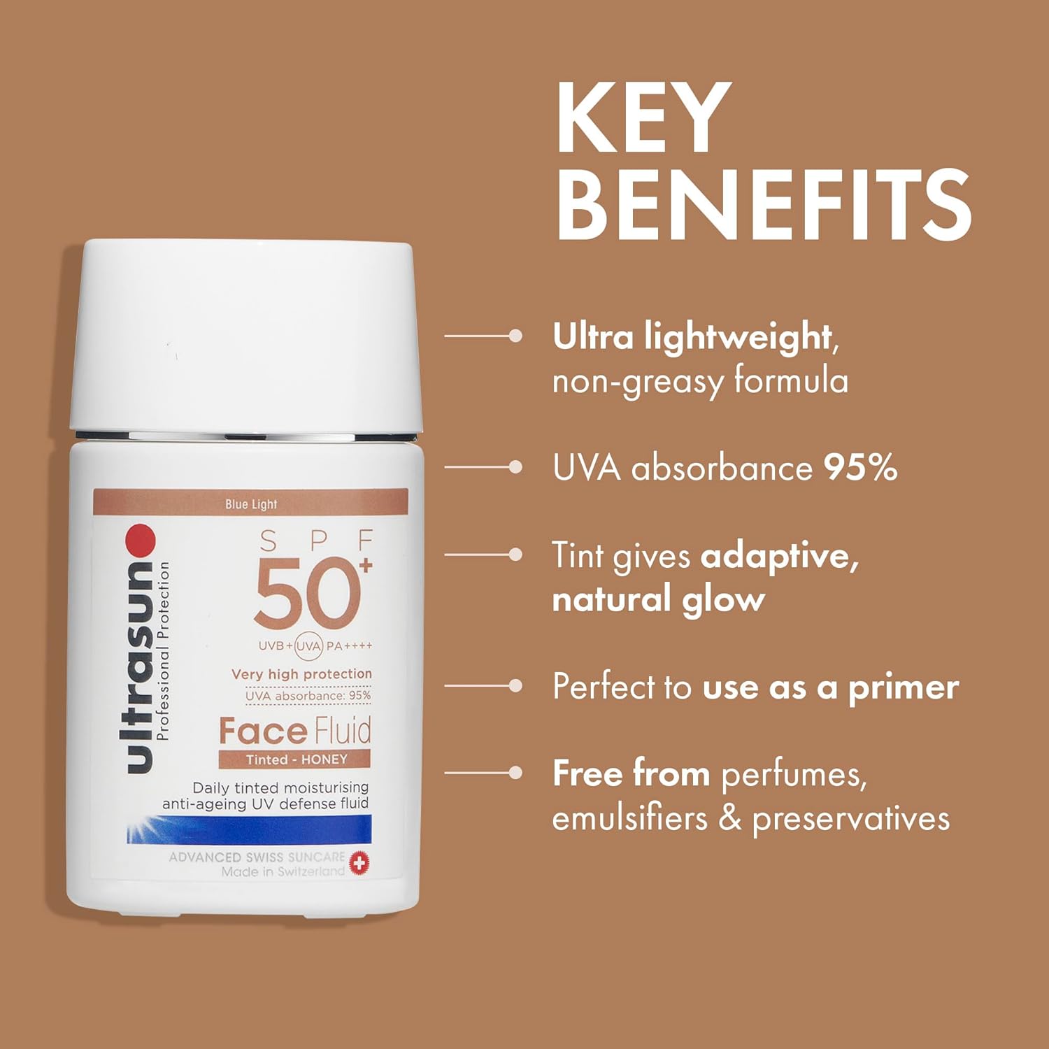 Thumbnail 3 de Ultrasun Face Fluid Tinted SPF50+ 40ml: Lightweight, high‑protection daily tint