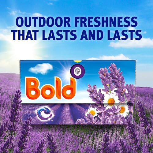 Detalle de Fairy Bold Lavender & Camomile PODS Washing Detergent – 100 Washes with Built-In Lenor Softener