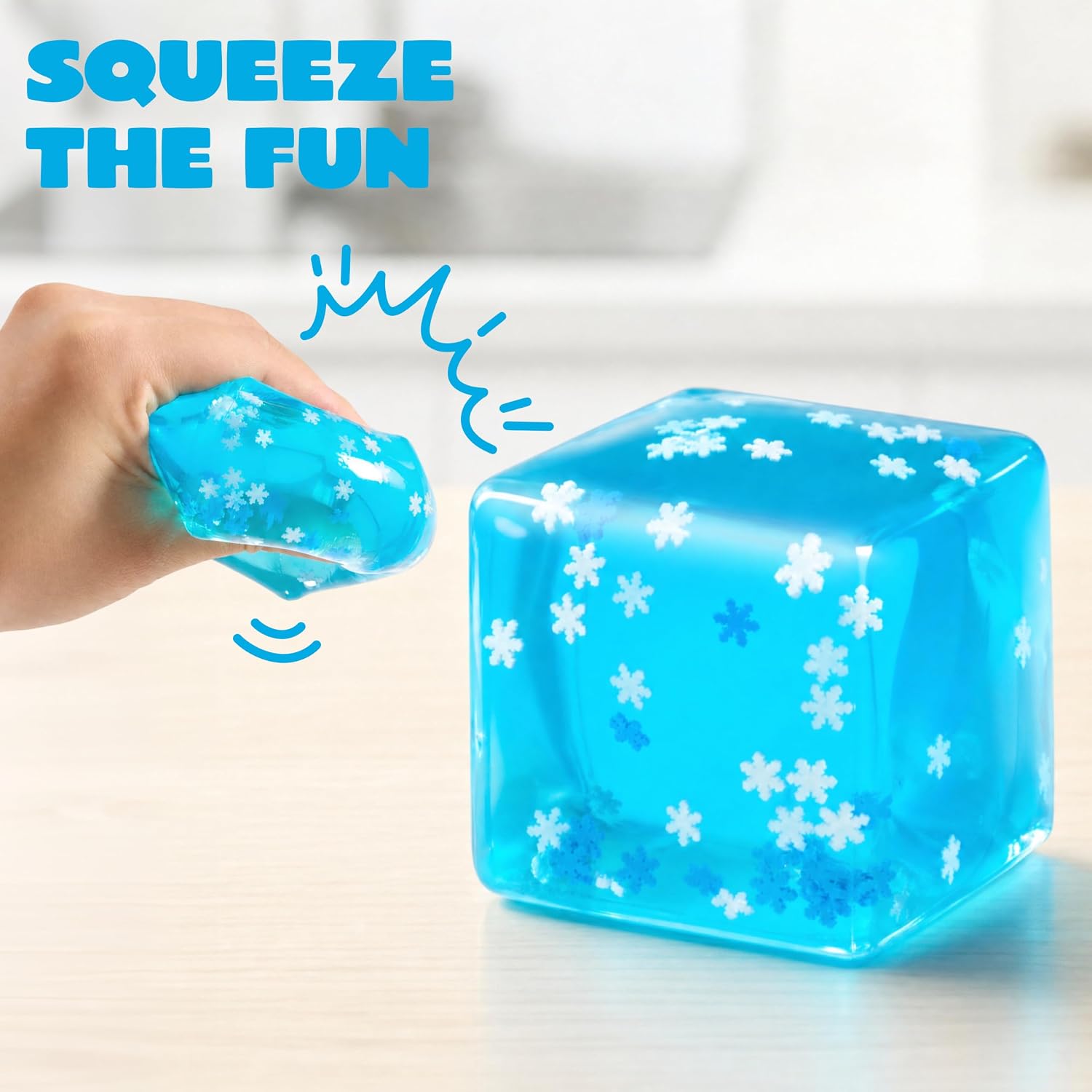 Detalle de JOYIN Squishy Stress Toy, 2.2-Inch Cube