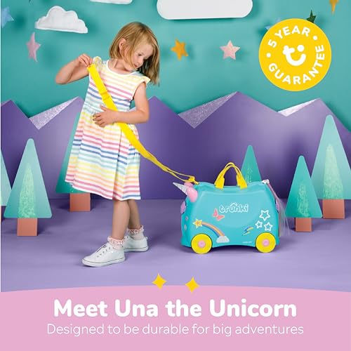 Thumbnail 5 de Trunki Unicorn Teal Ride-On Suitcase: The Colourful 18L Cabin Companion for Little Travellers