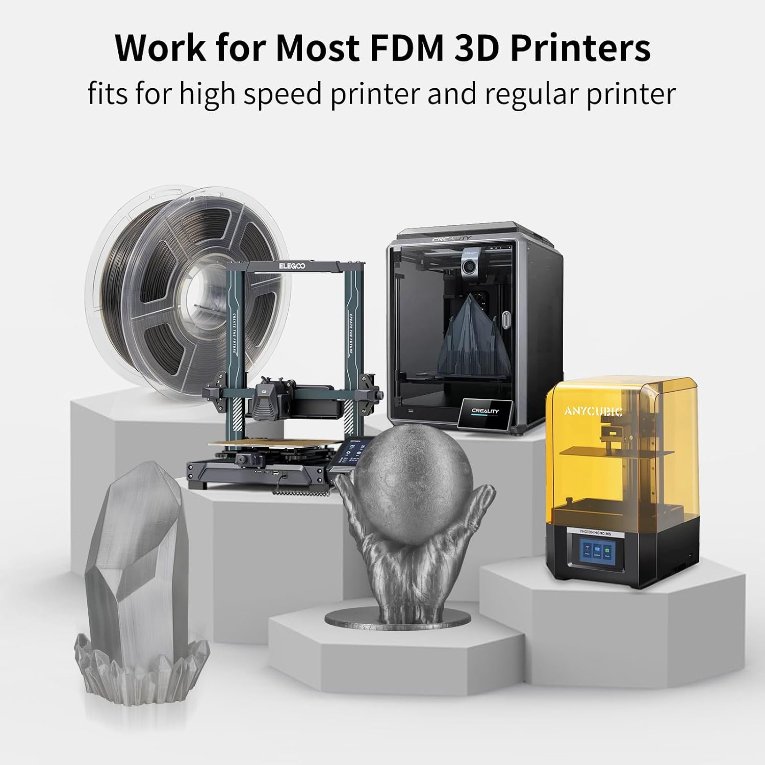Thumbnail 4 de IEMAI PETG Filament 1,75 mm – Transparent Rauchgrau, 1 kg, Hochgeschwindigkeits-Druck