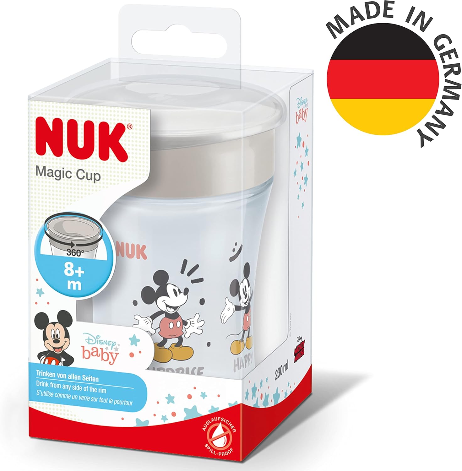 Thumbnail 6 de NUK Magic Cup Mickey Mouse 🧃 Vaso anti-derrames 360° +8 meses