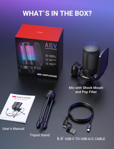 Thumbnail 8 de FIFINE AmpliGame A6V USB Gaming Microphone