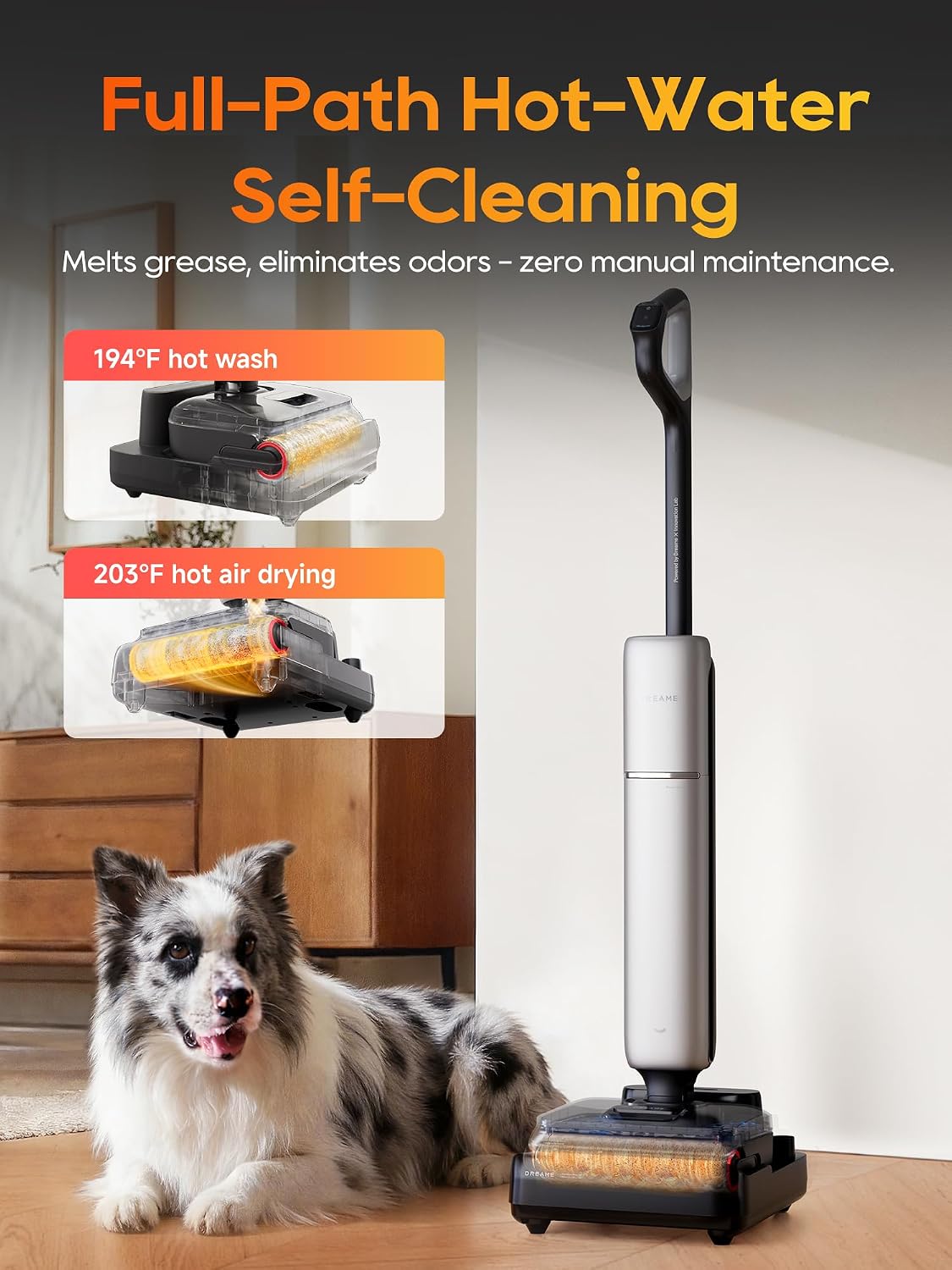 Thumbnail 6 de DREAME Aero Pro HHR32B Cordless Vacuum Mop, 180° Lie-Flat, Hot Self-Cleaning