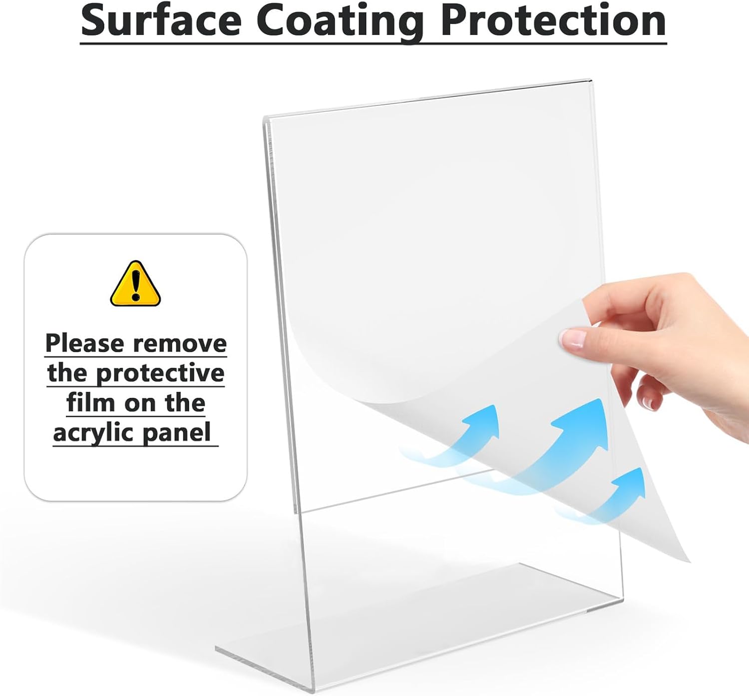 Detalle de Flow fire A5 Acrylic Sign Holder (L-Shape Perspex) — 6 Pack for A5 Menus & Posters