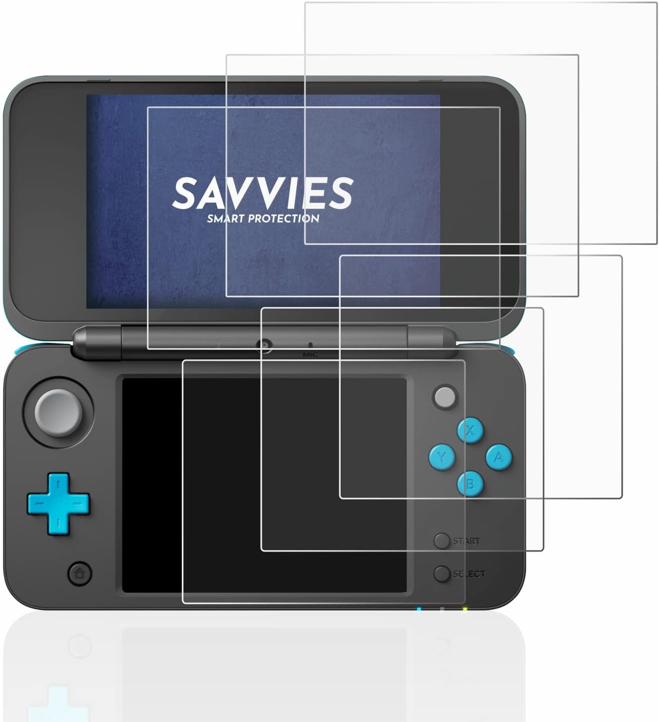 Thumbnail 1 de savvies 6 Pezzi Pellicola Protettiva per Nintendo 2DS XL – Protezione trasparente dello schermo