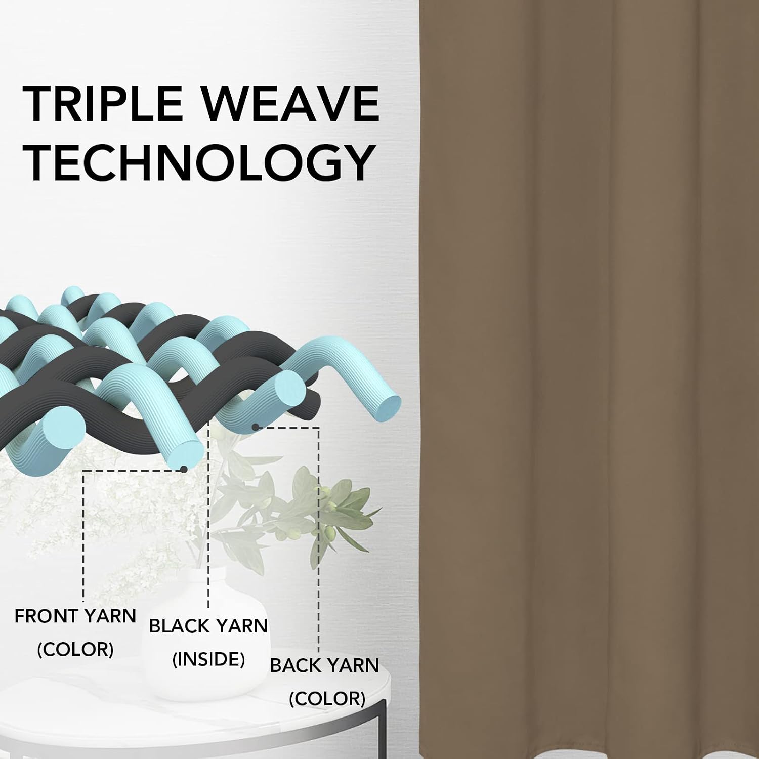Detalle 2 de Easy-Going Blackout Curtains, 42 x 45 in