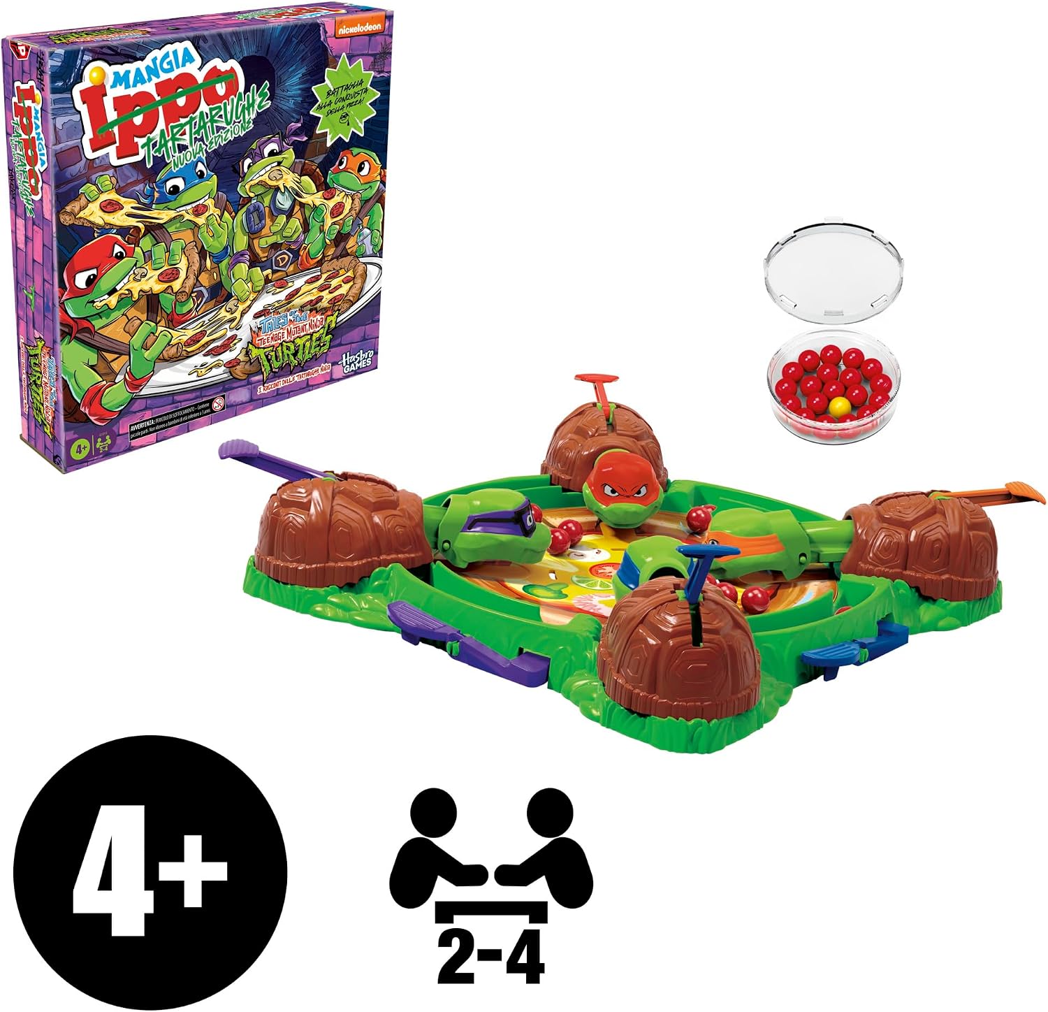 Detalle 2 de Mangia Ippo Tartarughe Ninja Edition gioco da tavolo 🧩