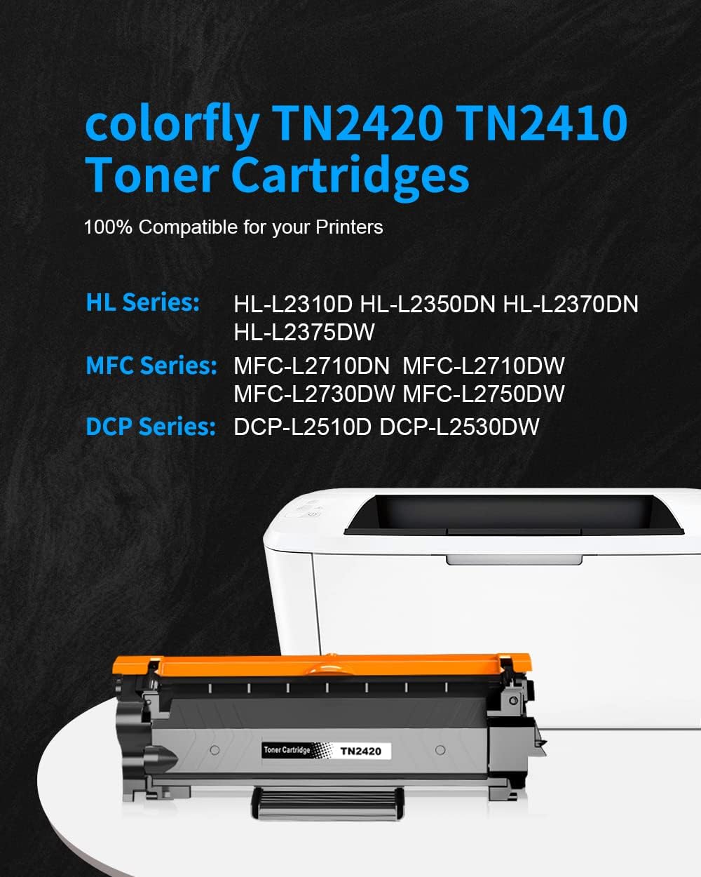 Detalle 2 de colorfly TN2420 Cartuccia toner nero 3.000 pagine