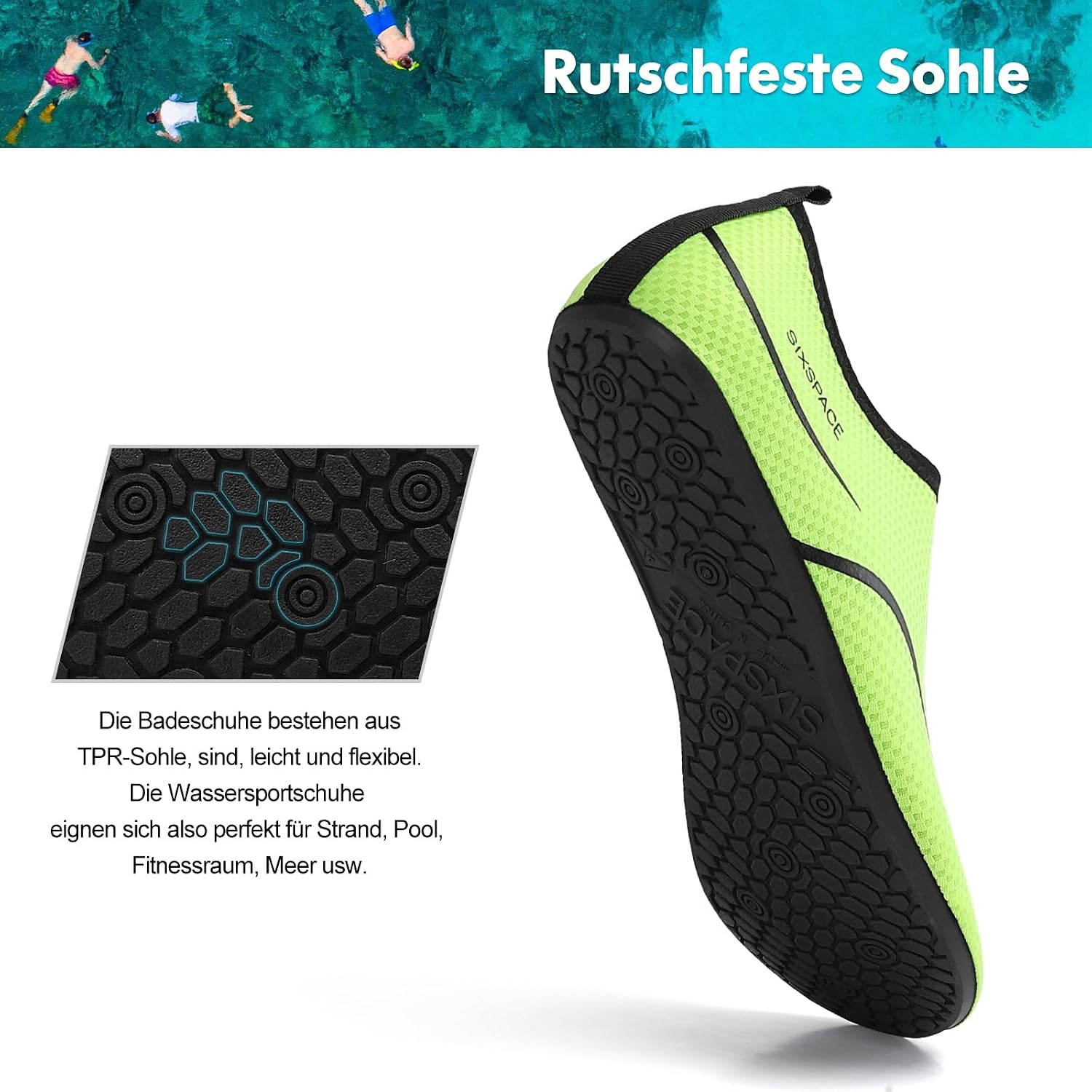 Detalle 1 de Sixspace Wasserschuhe für 34-47