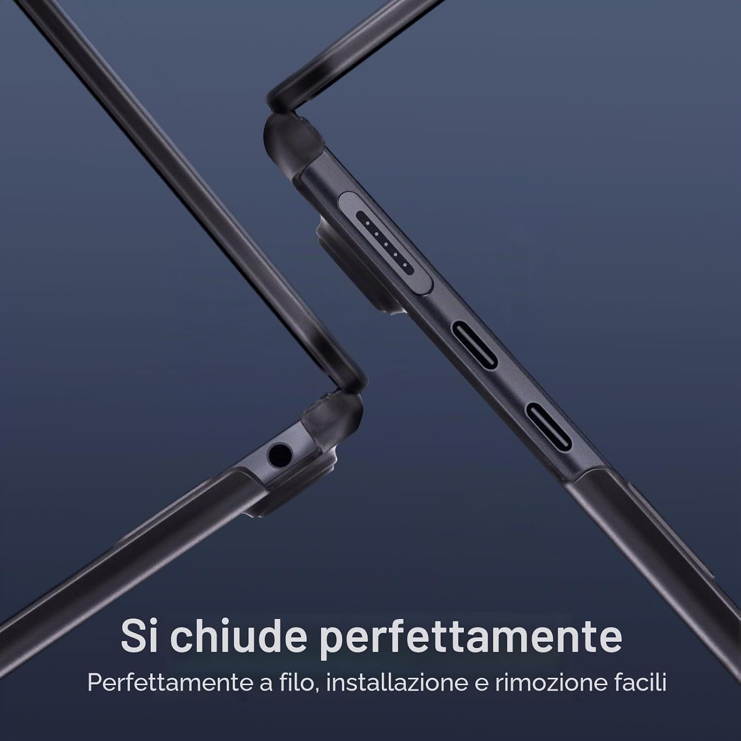 Detalle de MOSISO Custodia per MacBook Air 13 / 13,6” (A2681/A3113/A3240/A3449) – Ultra sottile, anti-impronte e senza ingombro