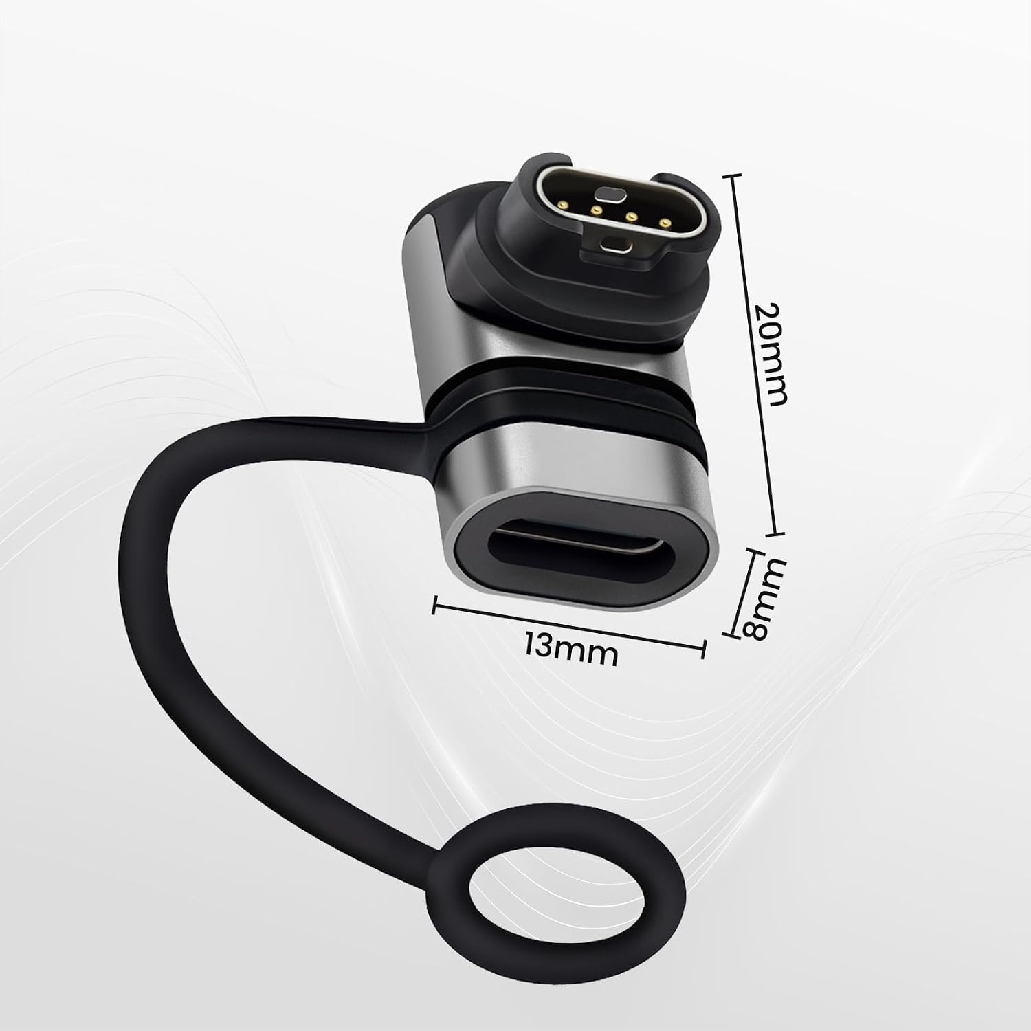 Detalle 2 de 2 Pack USB C to Garmin Watch Charger Adapter – Compatible with Fenix, Forerunner, Venu and more