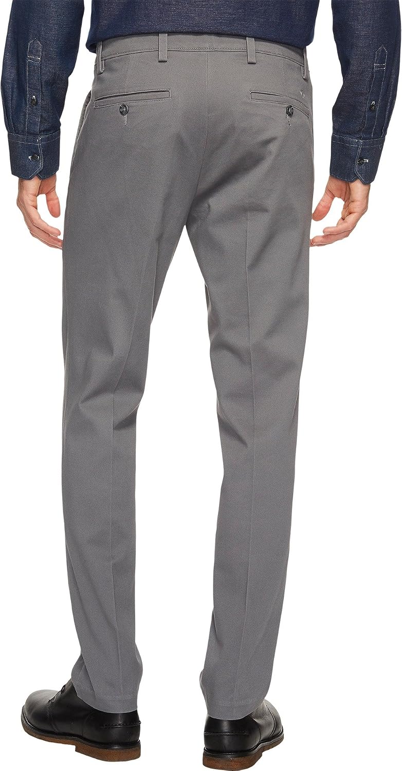 Detalle de Dockers Easy Khaki Slim Fit Trousers with Stretch, Wrinkle-Resistant Fabric