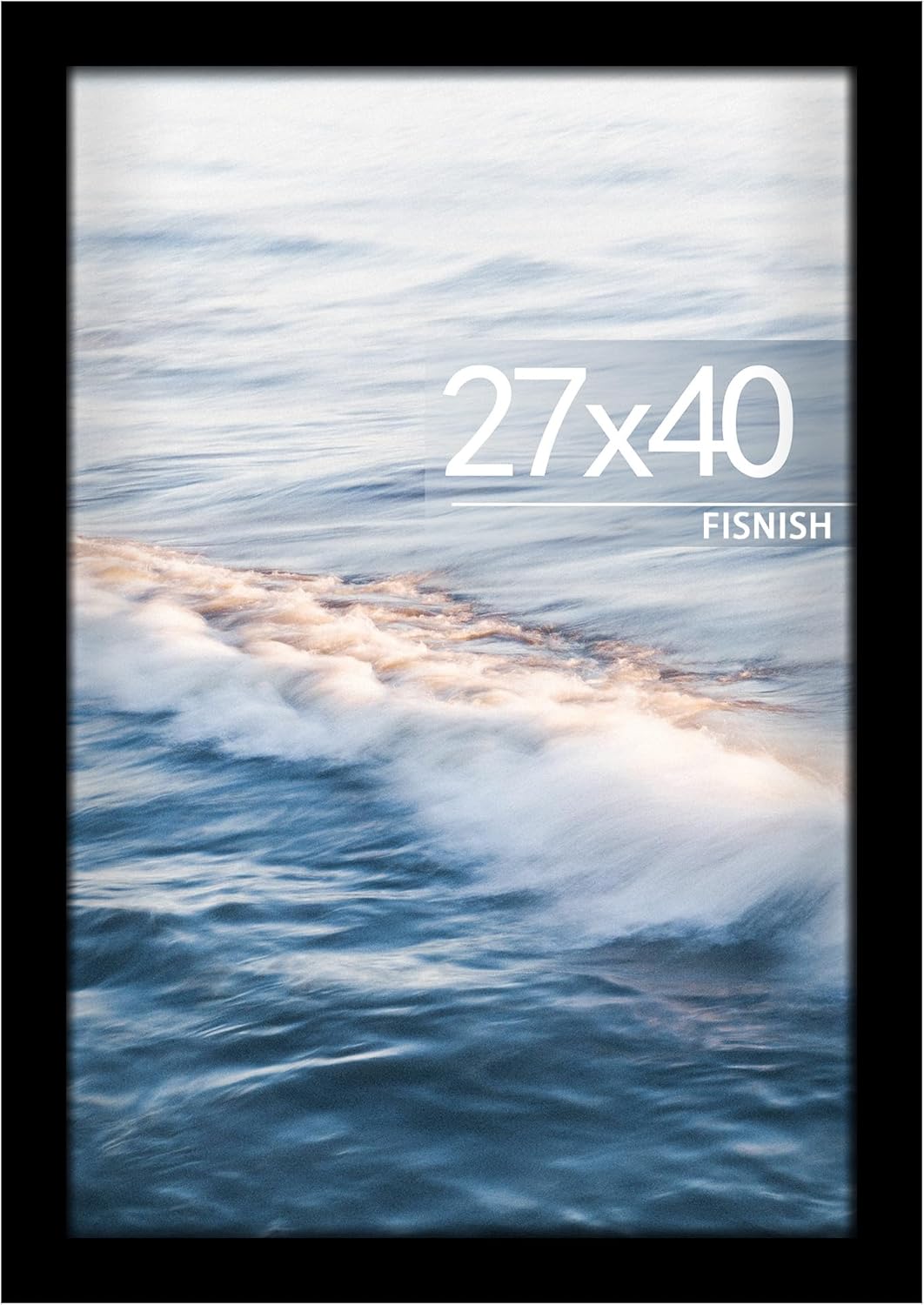 Detalle de Fisnish 27 x 40-Inch Black Poster Frame with Clear Plexiglass