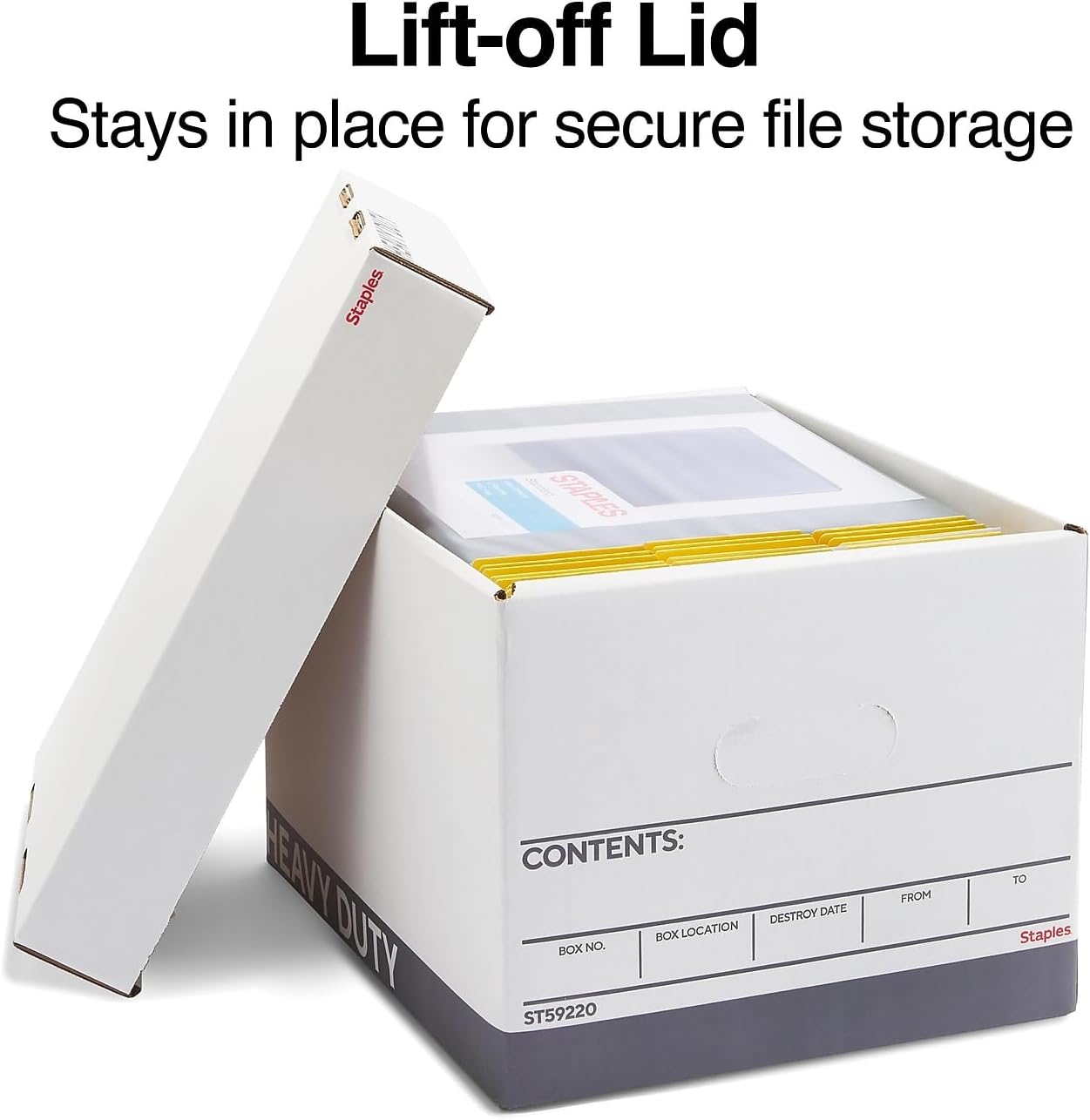 Detalle de Staples Triple Wall Heavy Duty File Boxes, Letter/Legal, 12/Carton