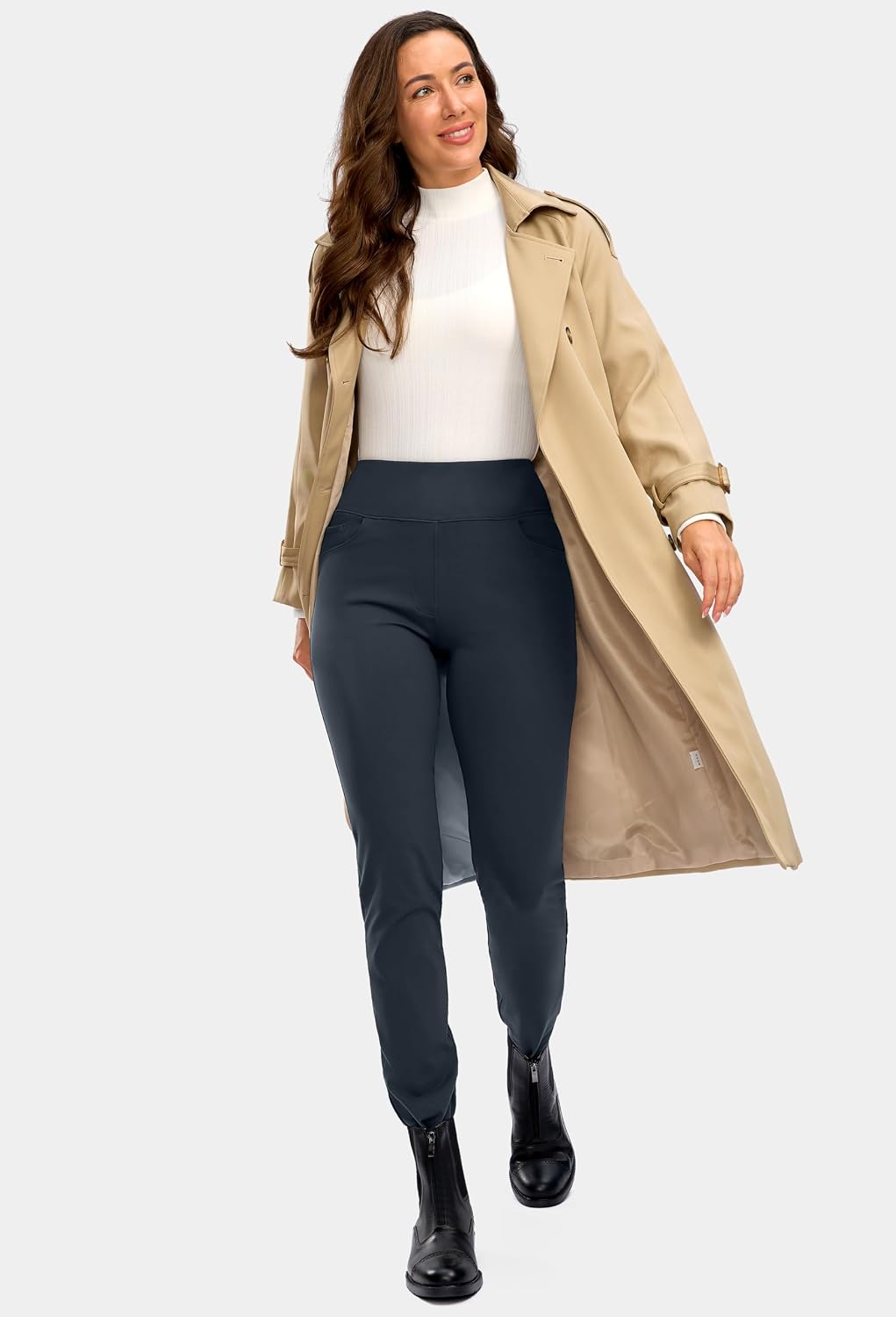 Detalle 2 de Rammus High Waist Dress Pants with Pockets