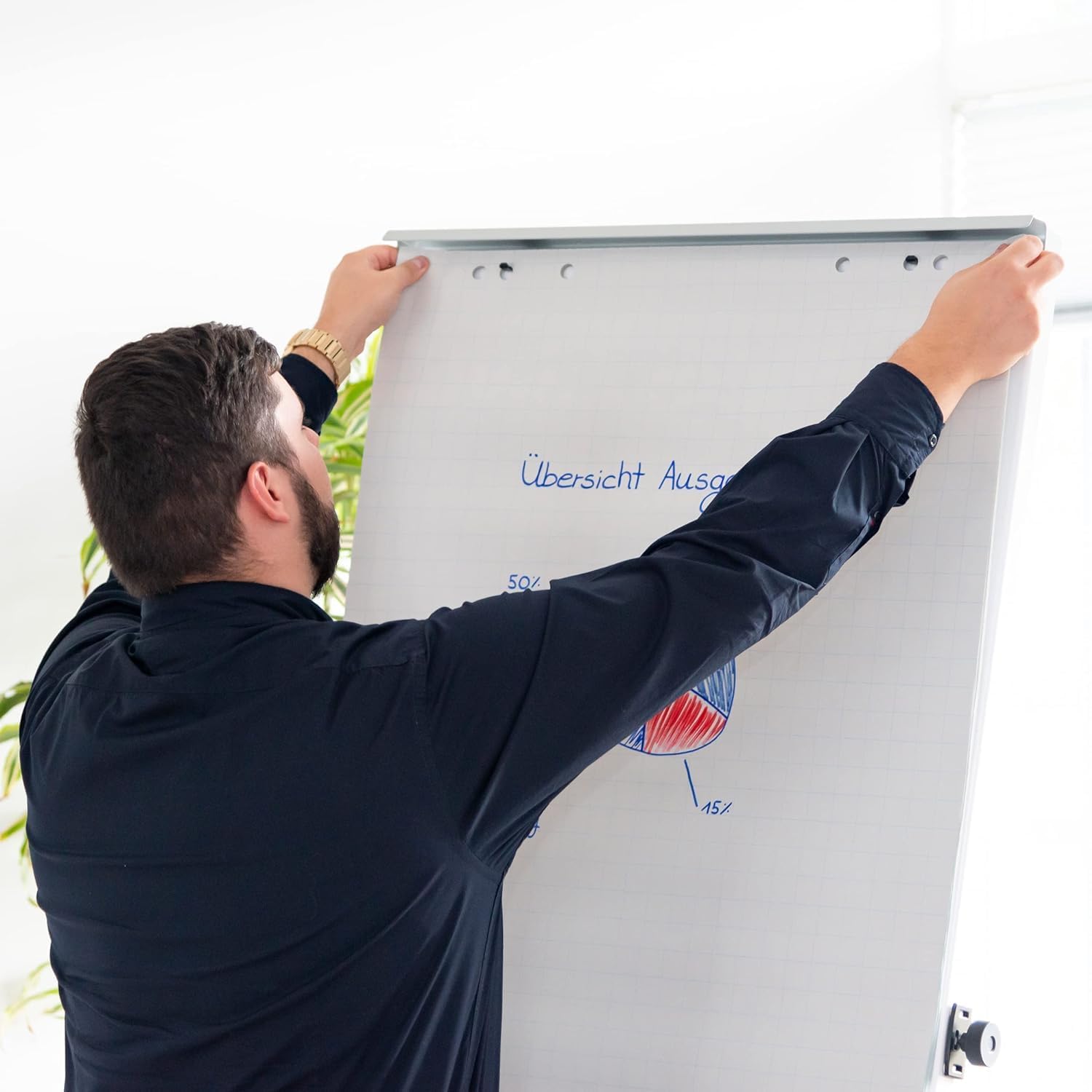 Thumbnail 5 de Landré Flipchartpapier 20 Blatt kariert 📋