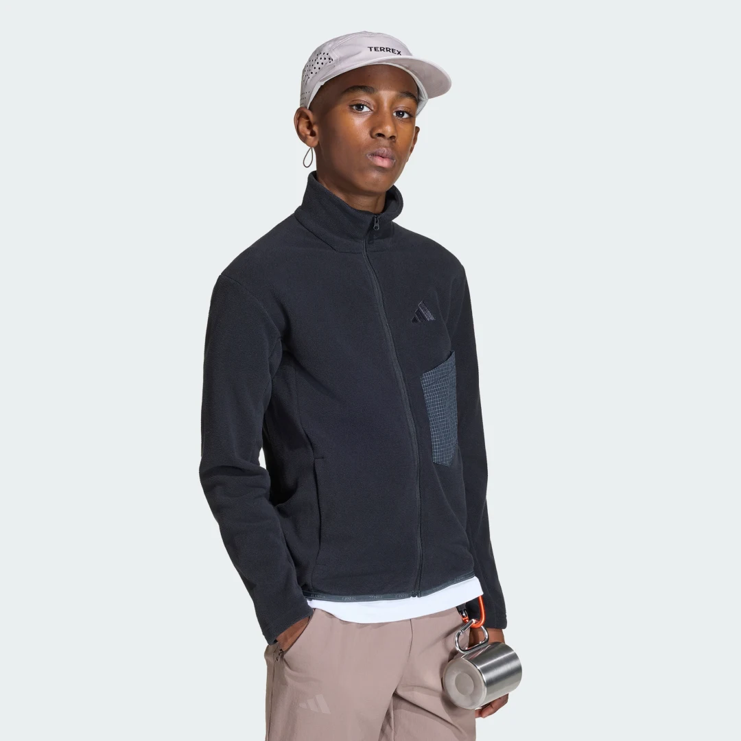 Detalle de Chaqueta de felpa con cierre de cremallera Terrex Multi, Adidas