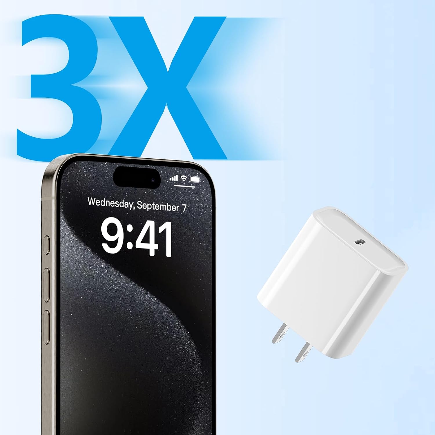 Thumbnail 5 de BWOGGJ CA-15T 20W USB-C Charger with Single Port, Compact White Design