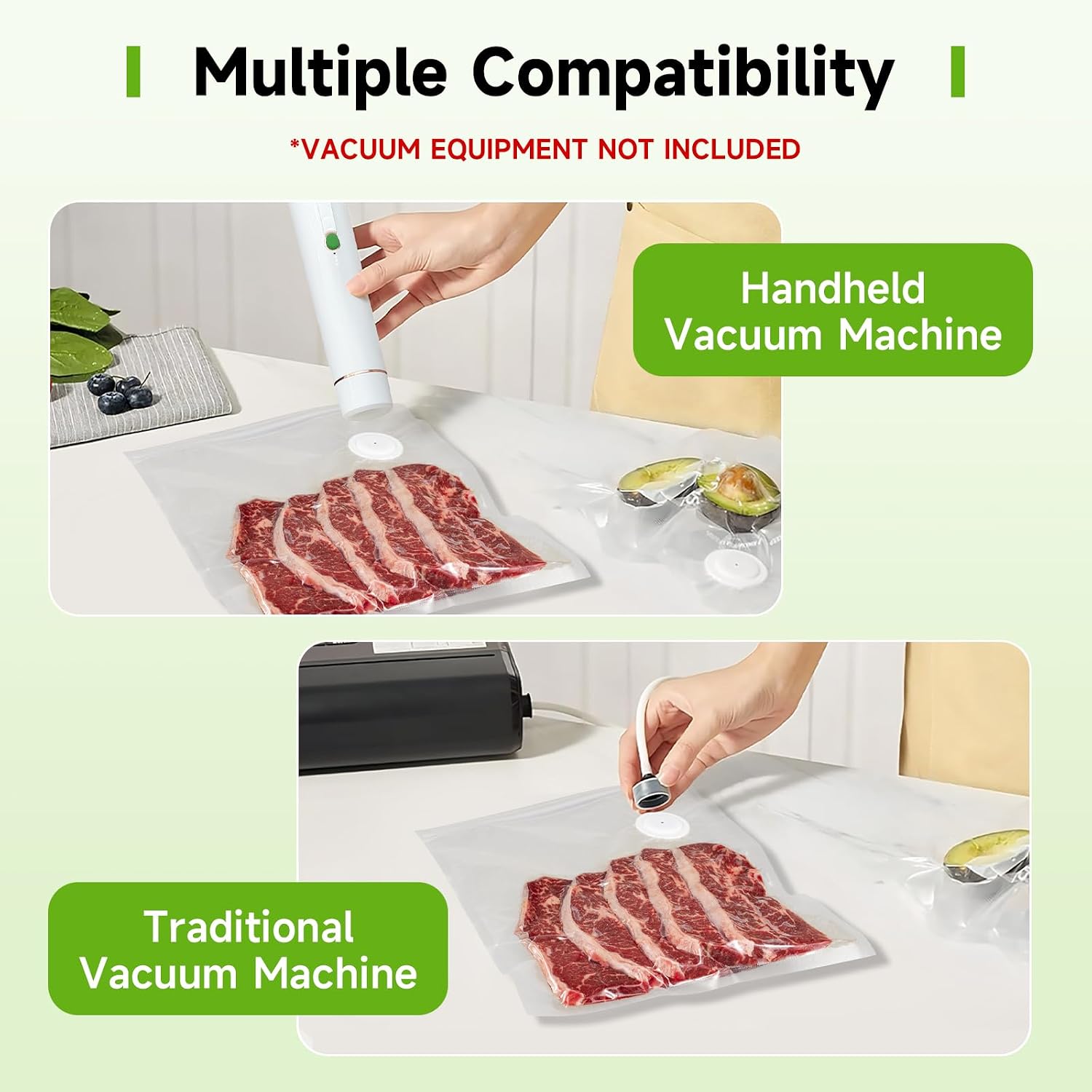 Detalle de Vixino Vacuum Sealer Bags 40 Pack