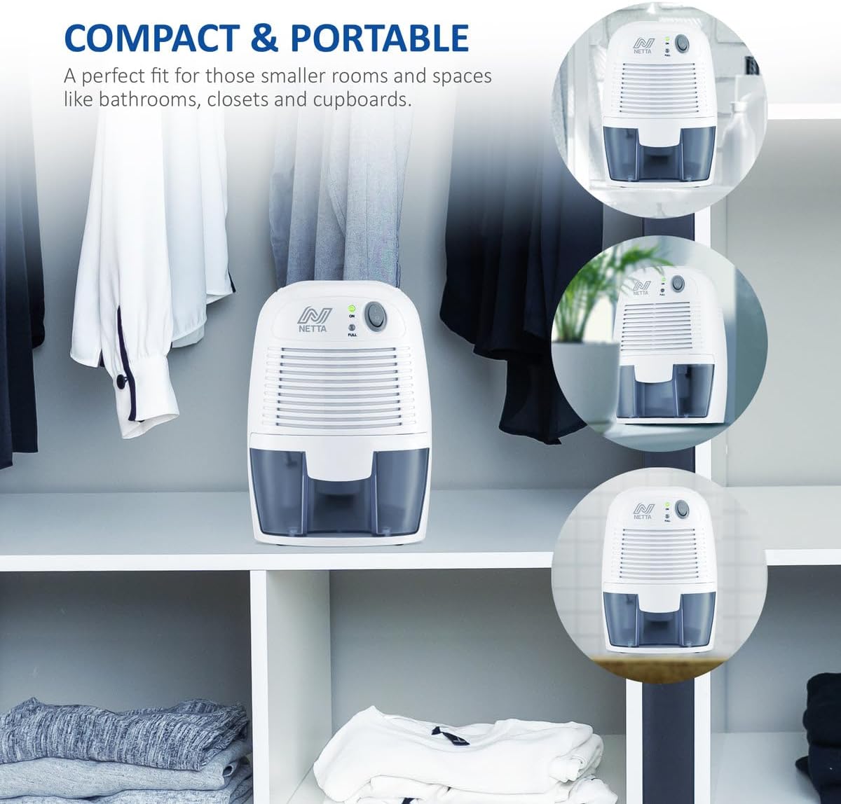 Thumbnail 6 de NETTA Dehumidifier 500ml mini dehumidifier