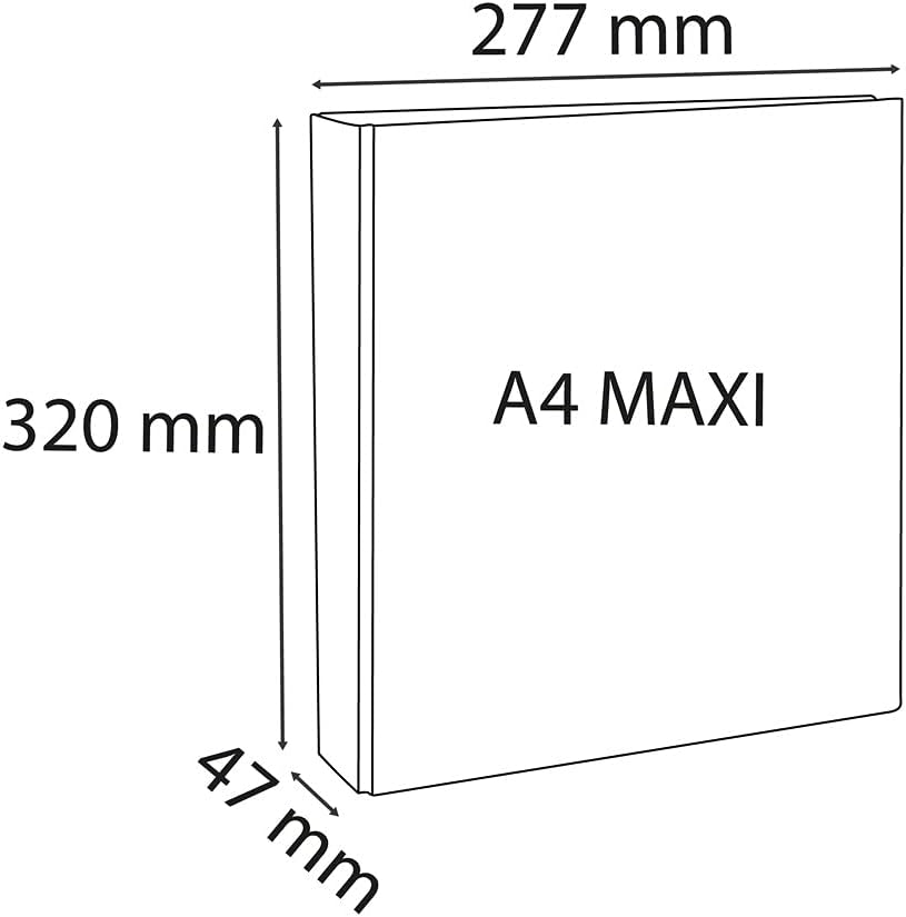 Detalle de Exacompta 51922E Kreacover: raccoglitore personalizzabile in PP, 2 anelli a D 30 mm, A4 Maxi