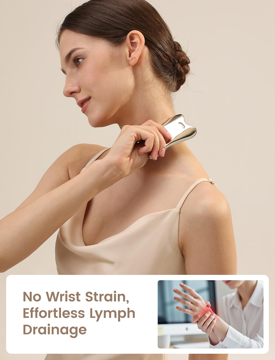 Detalle de Lemove Stainless Steel Gua Sha Tool