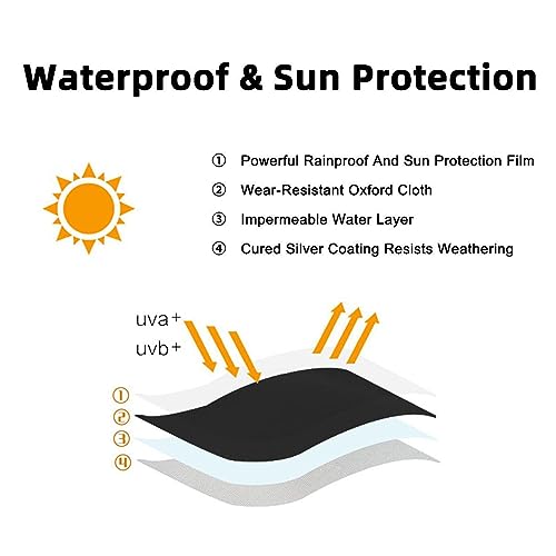 Detalle 2 de Wifehelper Front-Loading Washing Machine and Dryer Covers (60 x 60 x 88cm) – Practical Weatherproof Shield