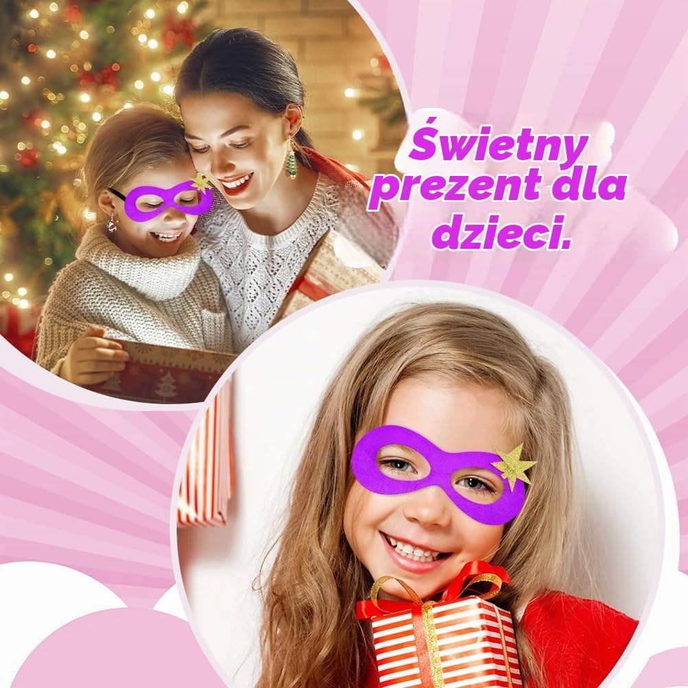 Thumbnail 6 de AUYAO 5040656 – kostium superbohatera dla dzieci, 2 krótkie dwustronne peleryny