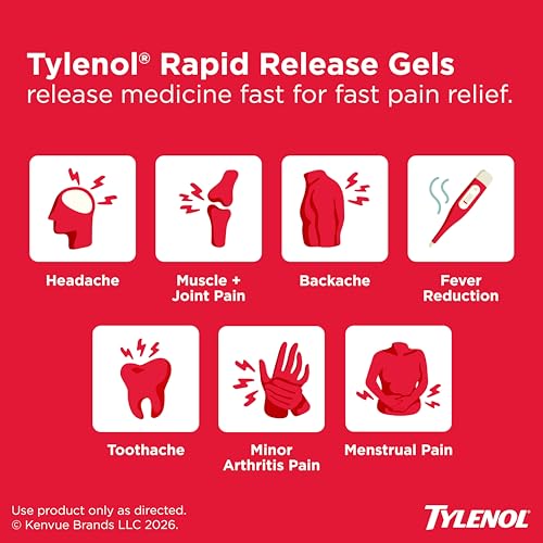 Thumbnail 1 de Tylenol Extra Strength Rapid Release Gelcaps, 500 mg – 100 Ct