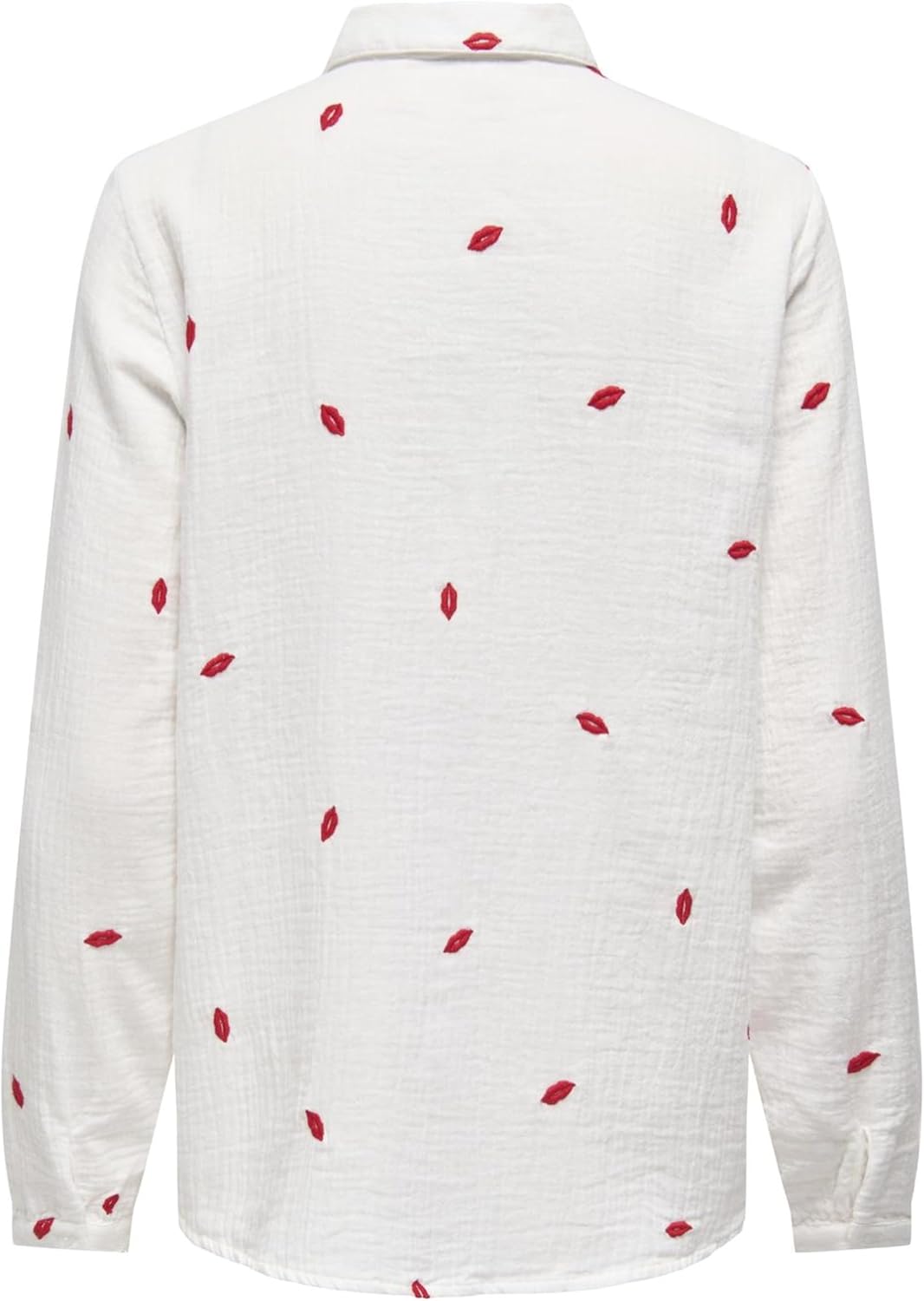 Detalle 2 de ONLY Onlnoella-Mia L/S Kiss Shirt Wvn CS Donna – Camicia a maniche lunghe, taglio normale