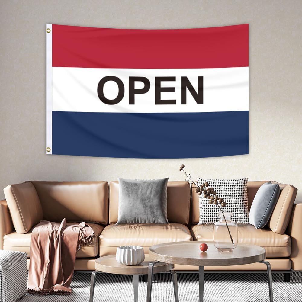 Detalle 2 de Open Business Flag 2x3 Feet