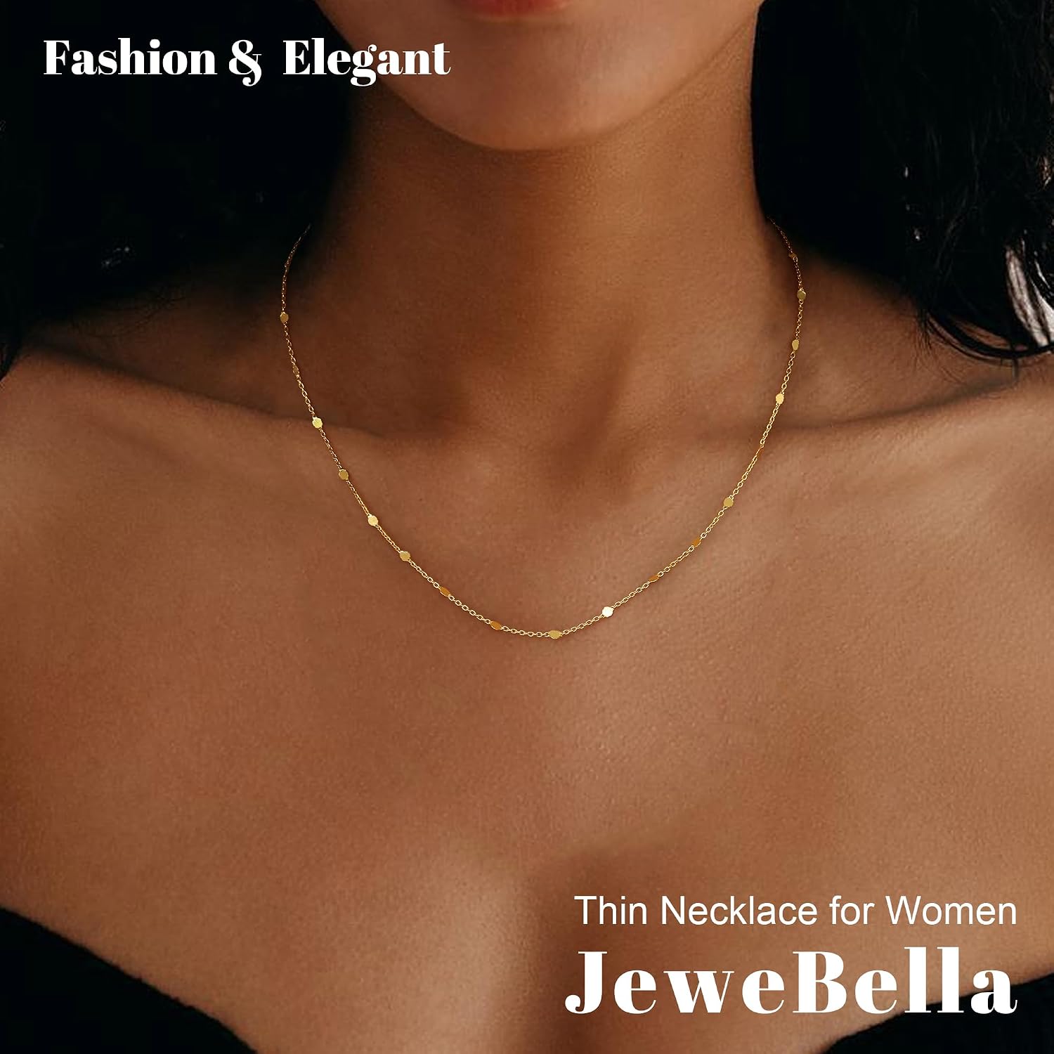 Thumbnail 2 de JeweBella Kette Gold 40 cm Choker
