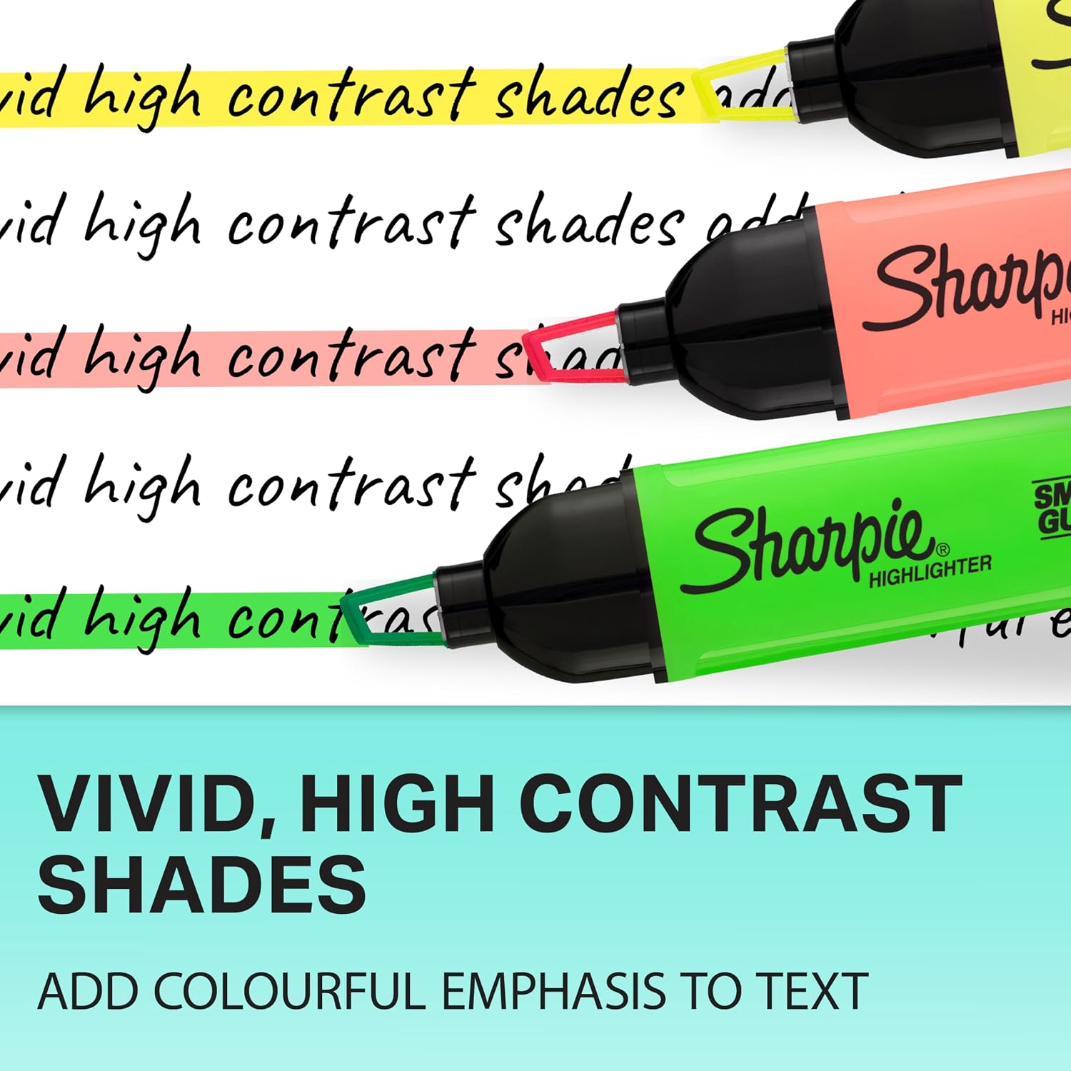 Detalle de Sharpie Clear View highlighters 8 pack