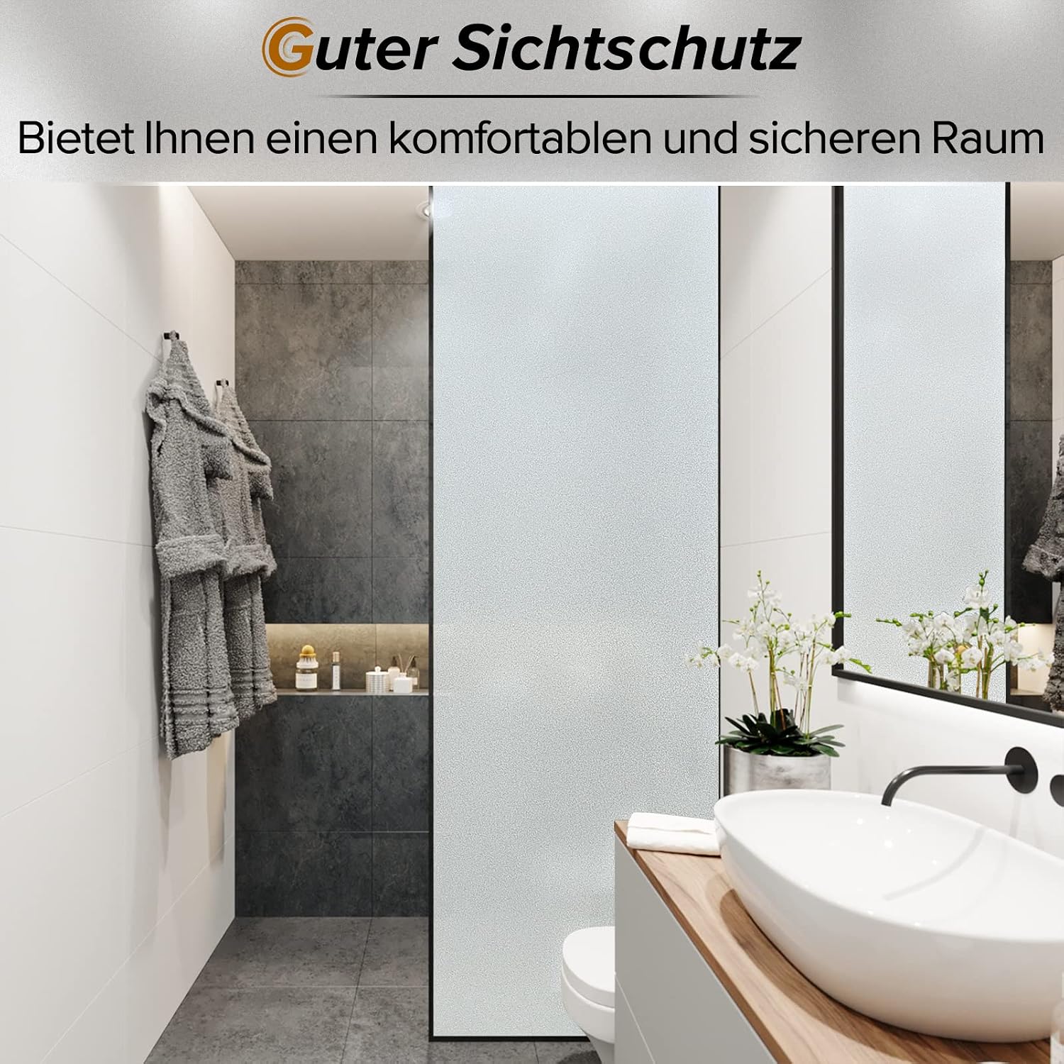 Thumbnail 5 de Rabbitgoo Fensterfolie Blickdicht 60x300 cm Sichtschutz